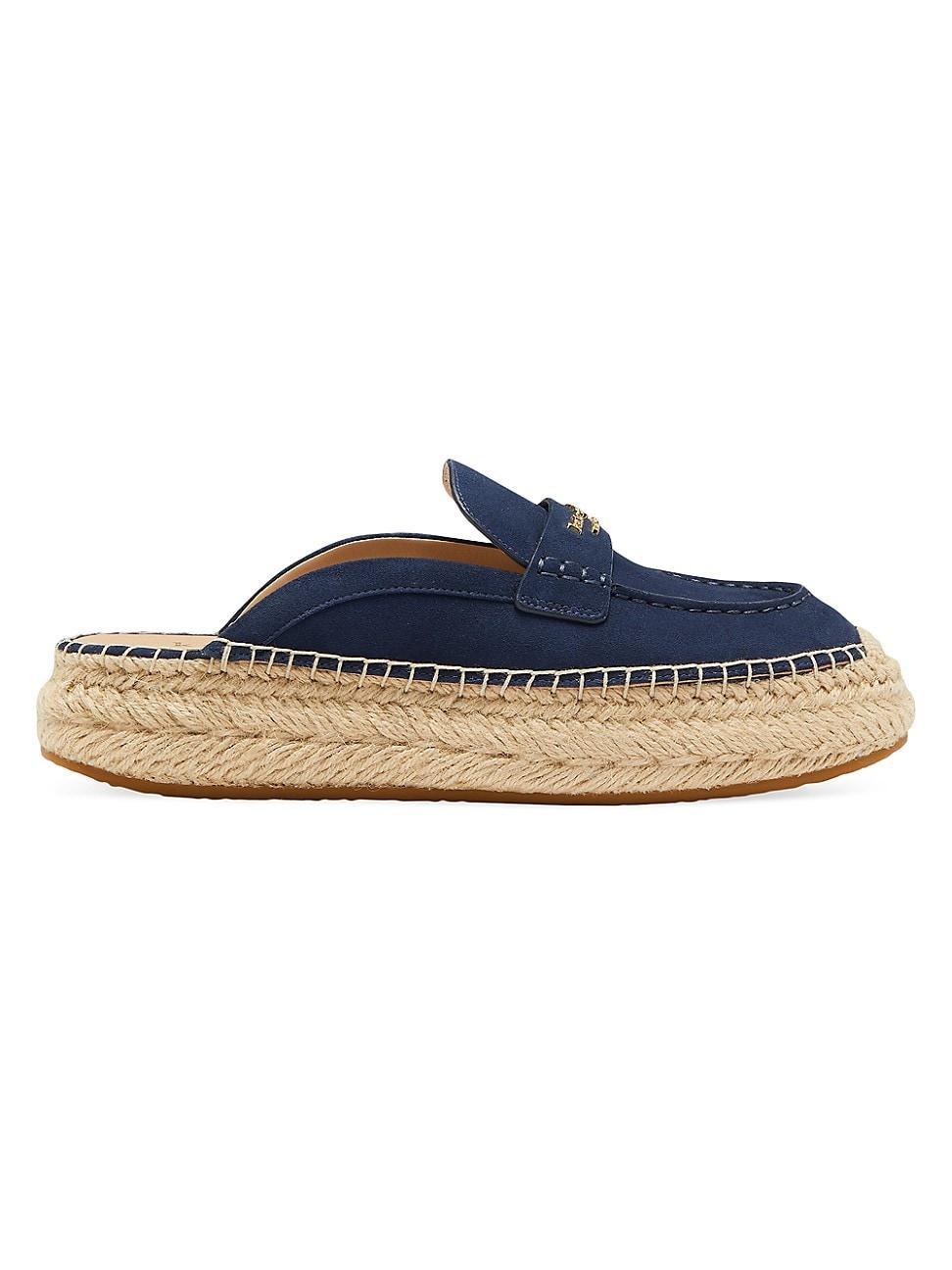 Womens Eastwell Suede Espadrille Mules Product Image