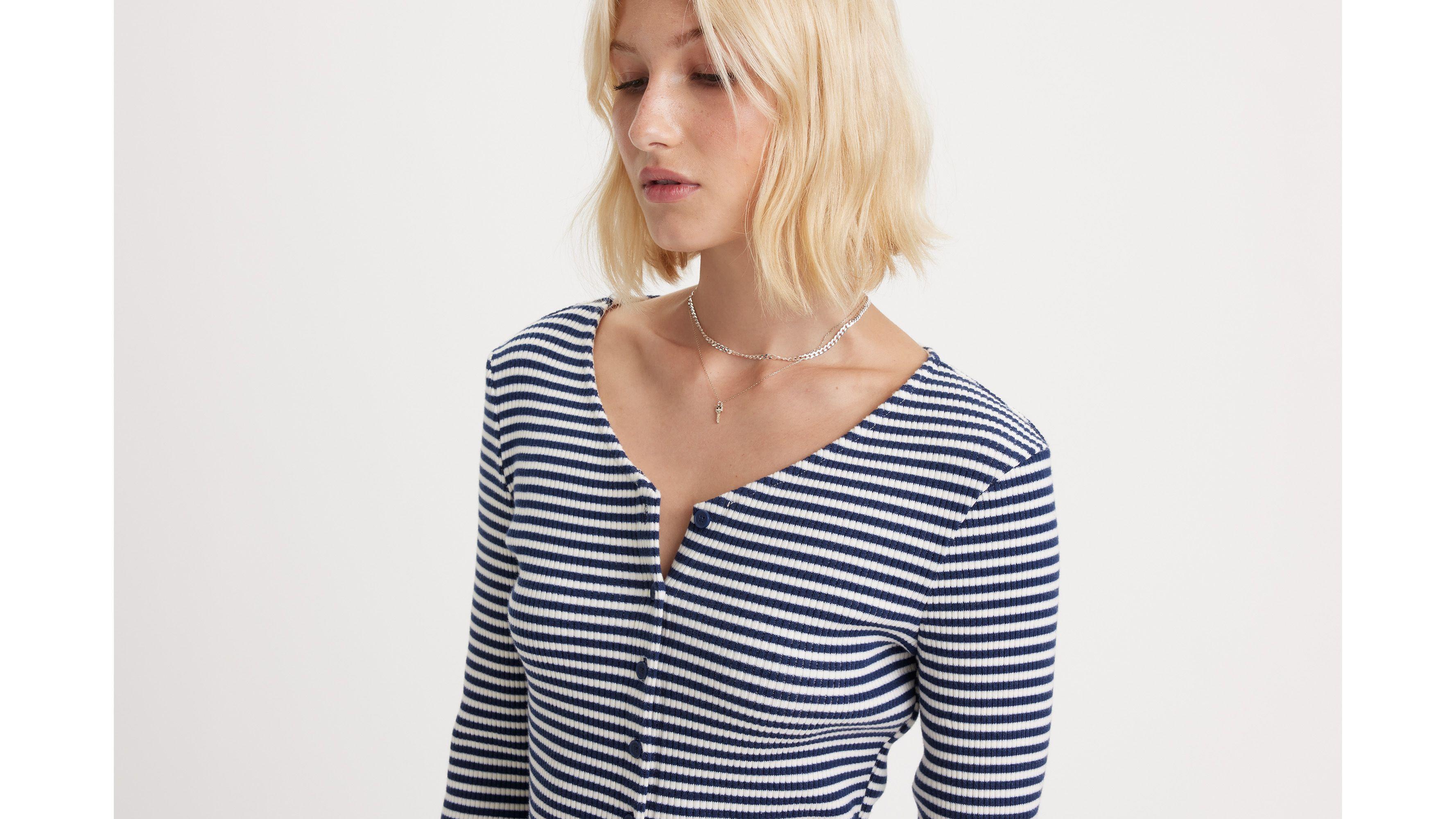 Striped Monica Long Sleeve T-Shirt Product Image