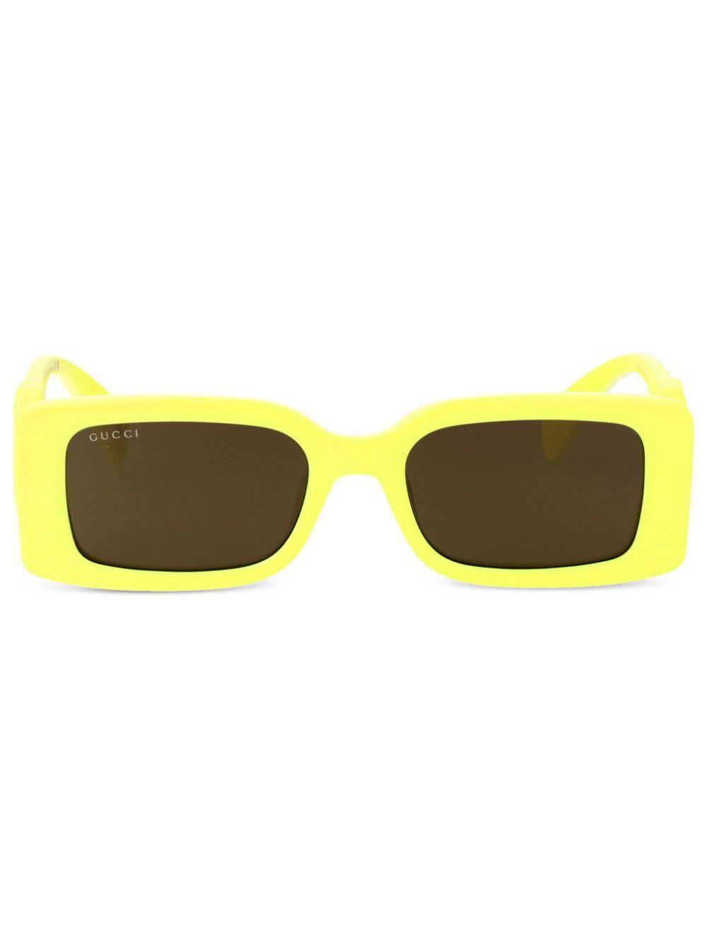 GUCCI Sunglasses Gg1325 S 007 In 007 Yellow Yellow Brown Product Image