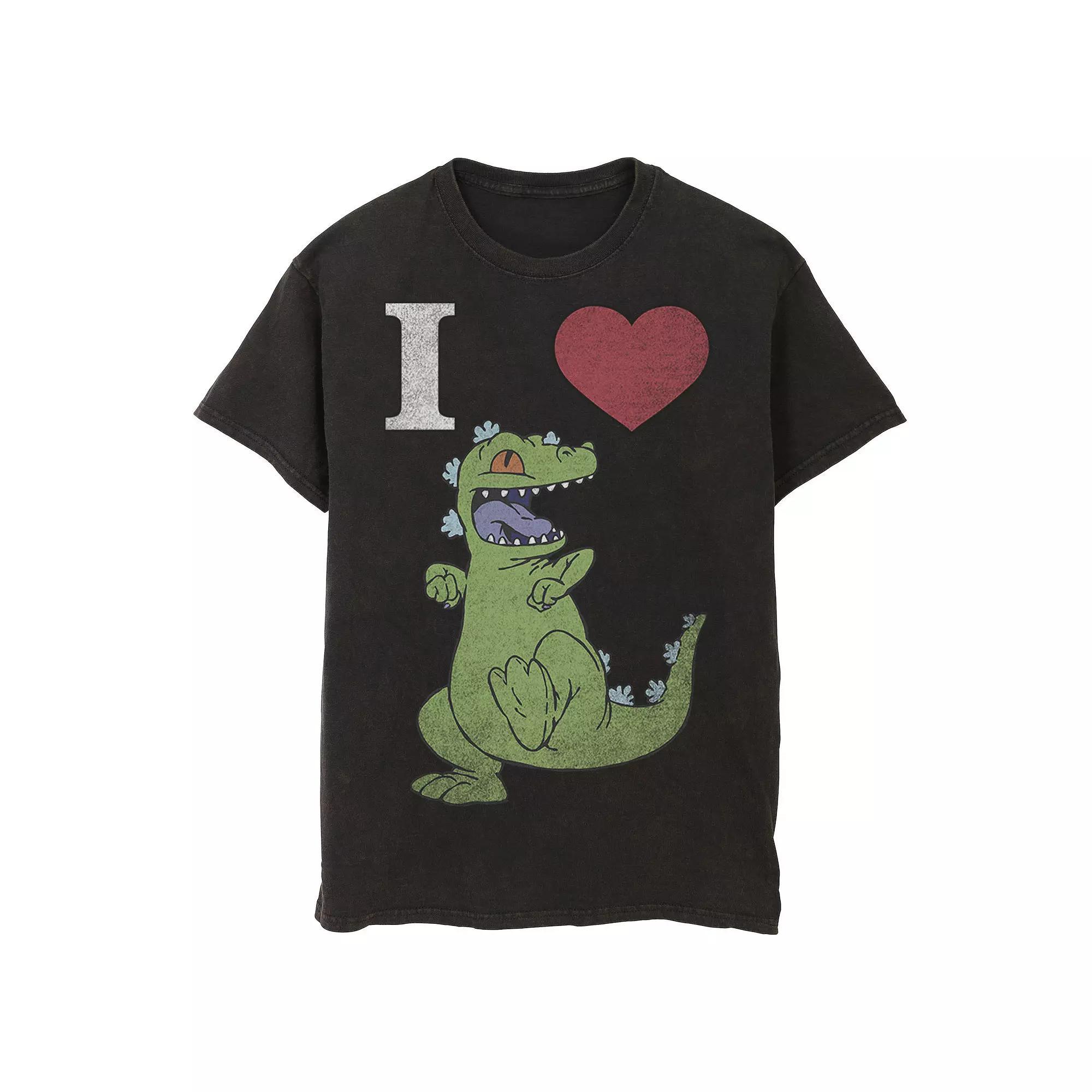 Men's Nickelodeon RugRats I Love Reptar Graphic Tee, Size: Small, Black Product Image