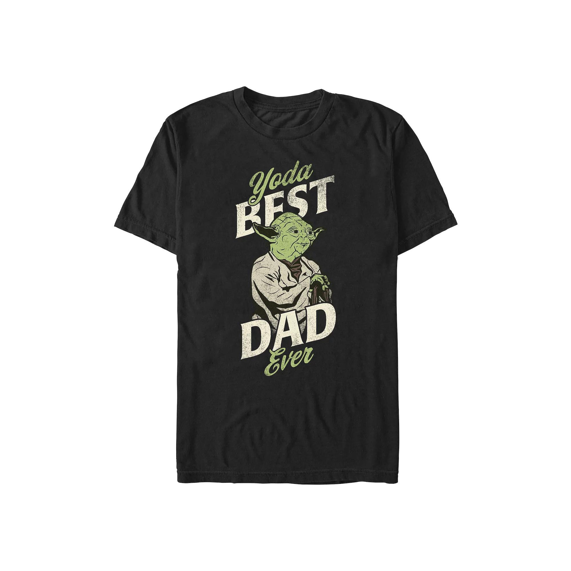 Men's Star Wars Yoda Best Dad Ever Graphic Tee,  Product Image