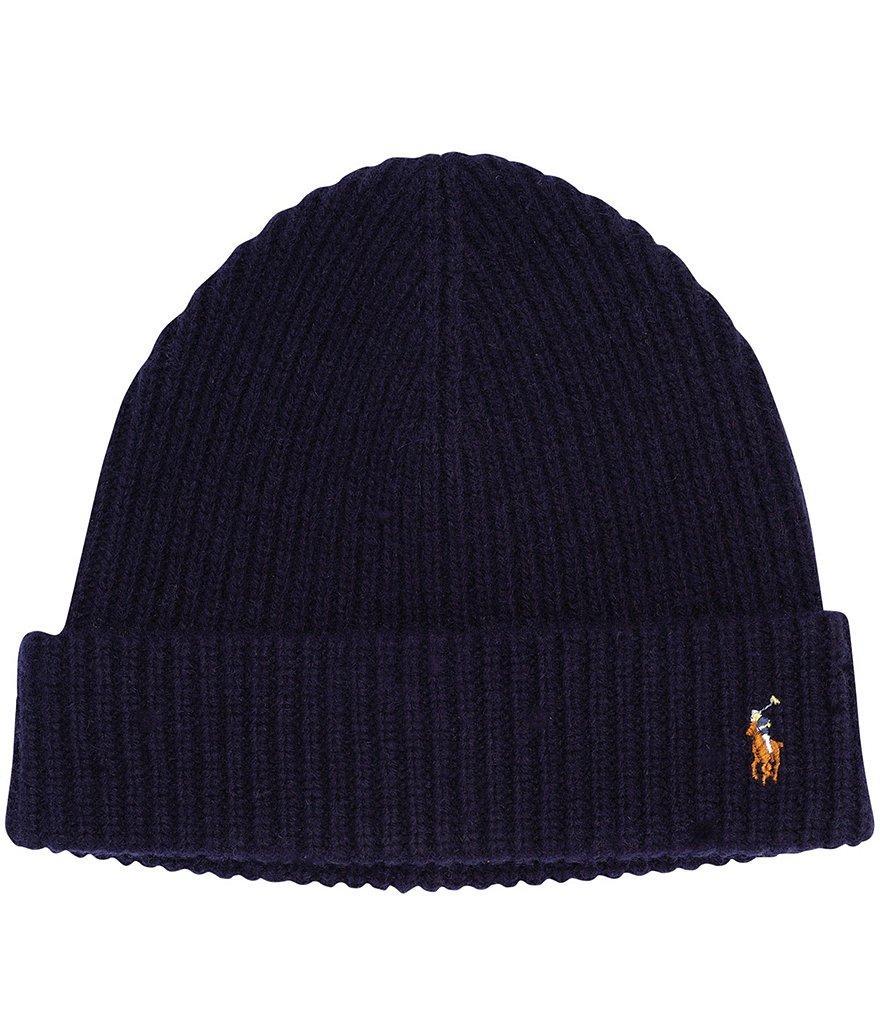 Polo Ralph Lauren Polo Player Cuffed Wool Blend Hat Product Image