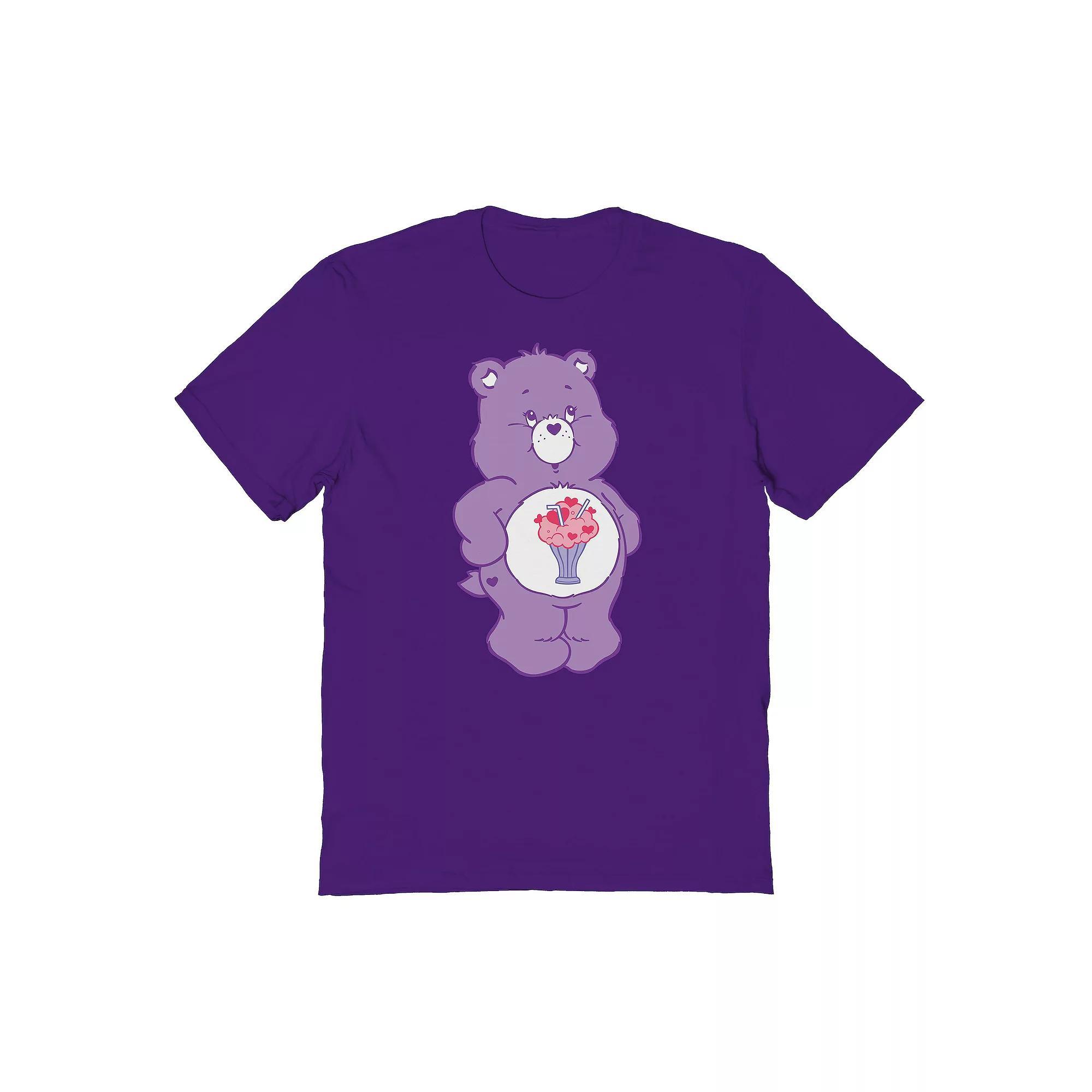 Men's Share Bear Graphic Tee, Size: Small, Purple Product Image