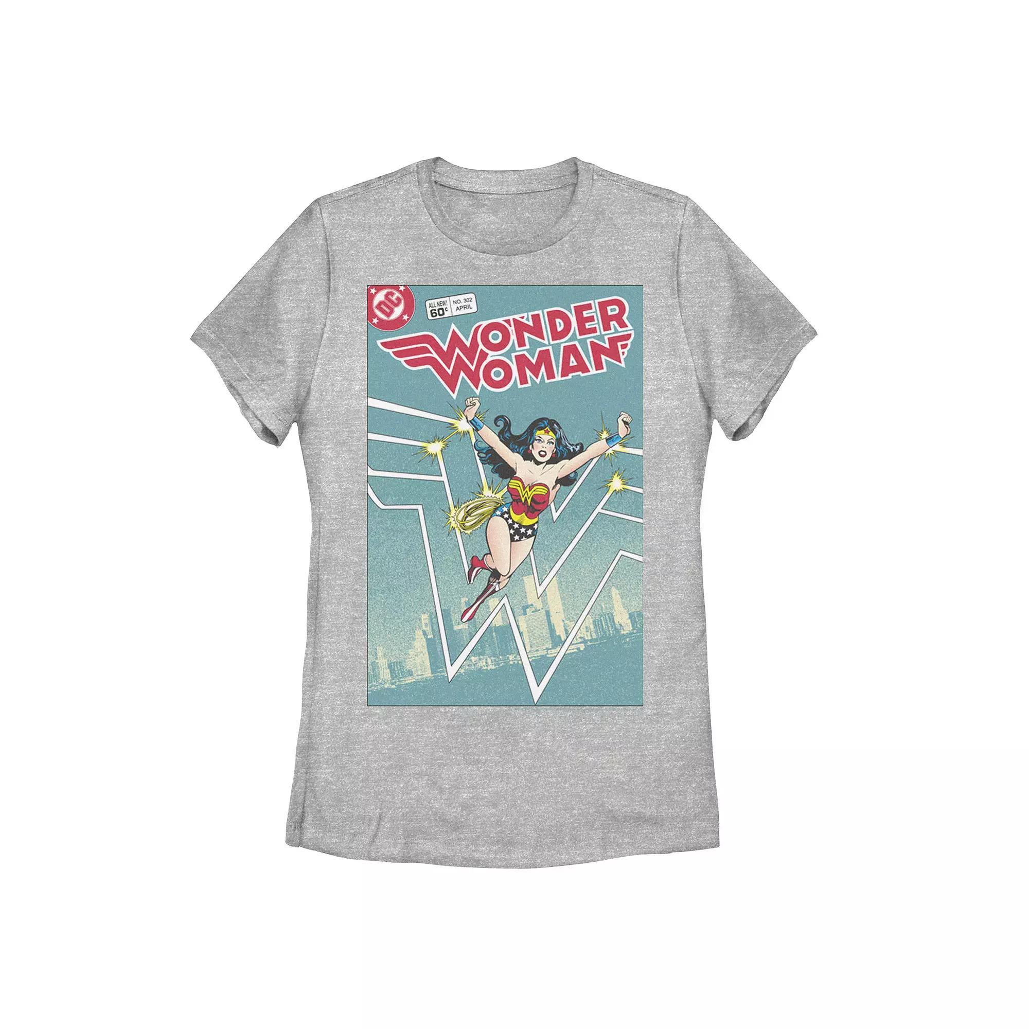 Juniors' DC Comics Wonder Woman Retro Graphic Tee, Girl's, Size: XXL, Black Product Image