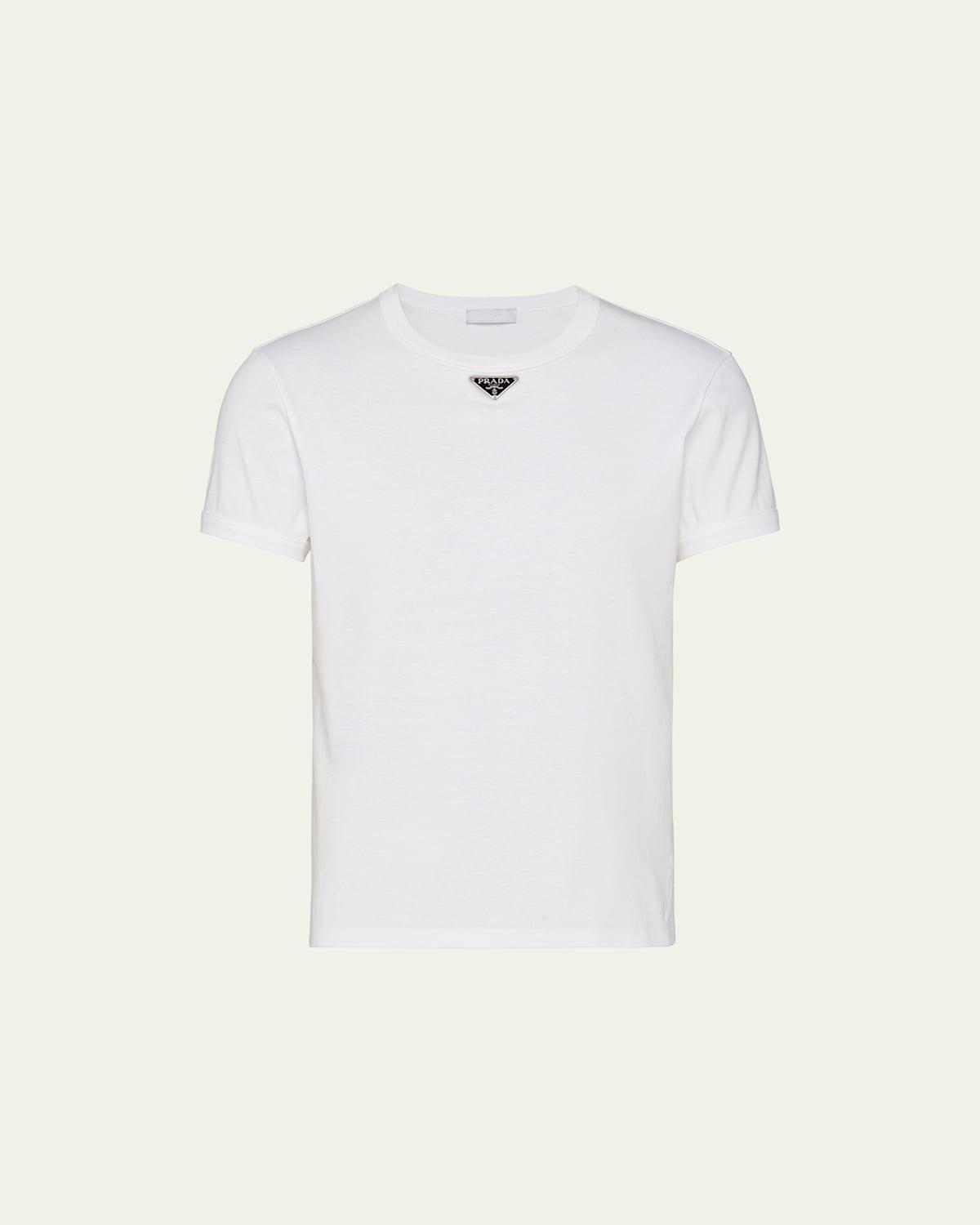 Mens T-Shirt with Enameled Triangle Logo Product Image