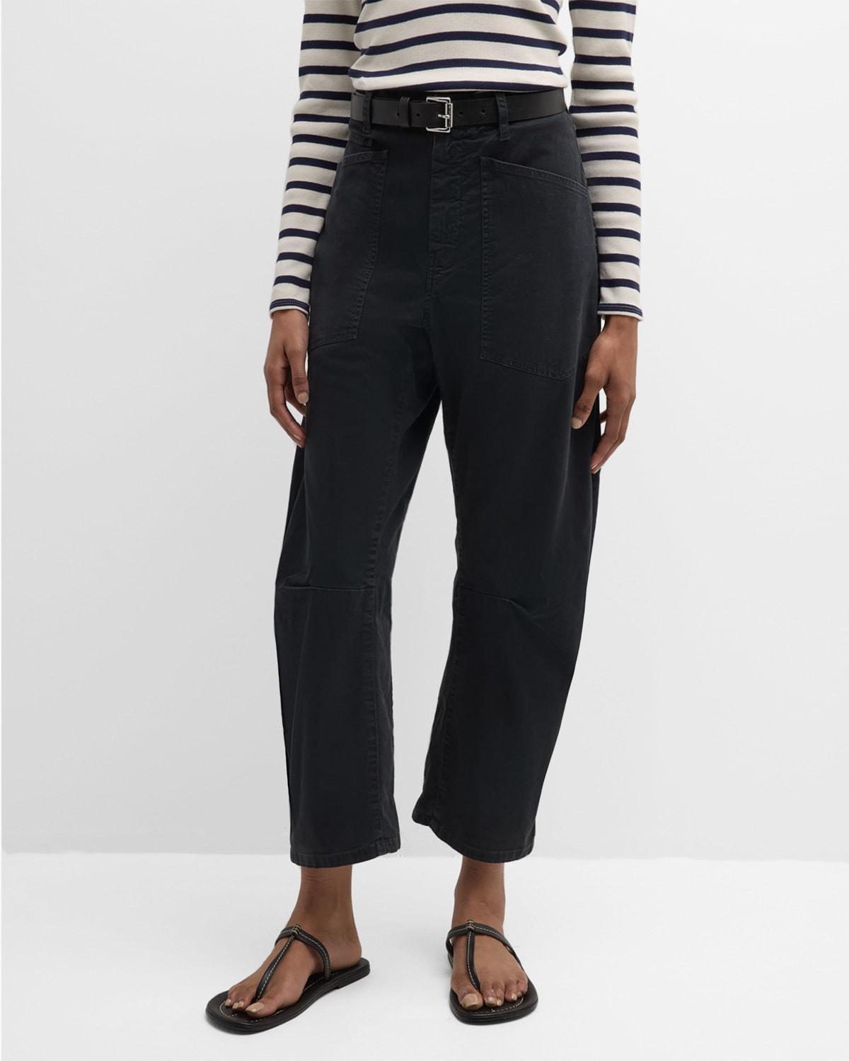 Shon Mid-Rise Cropped Pants Product Image