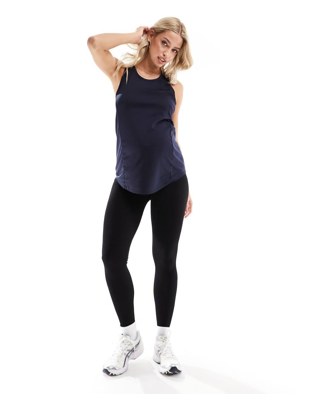 ASOS 4505 Icon seamless ribbed gym leggings Product Image