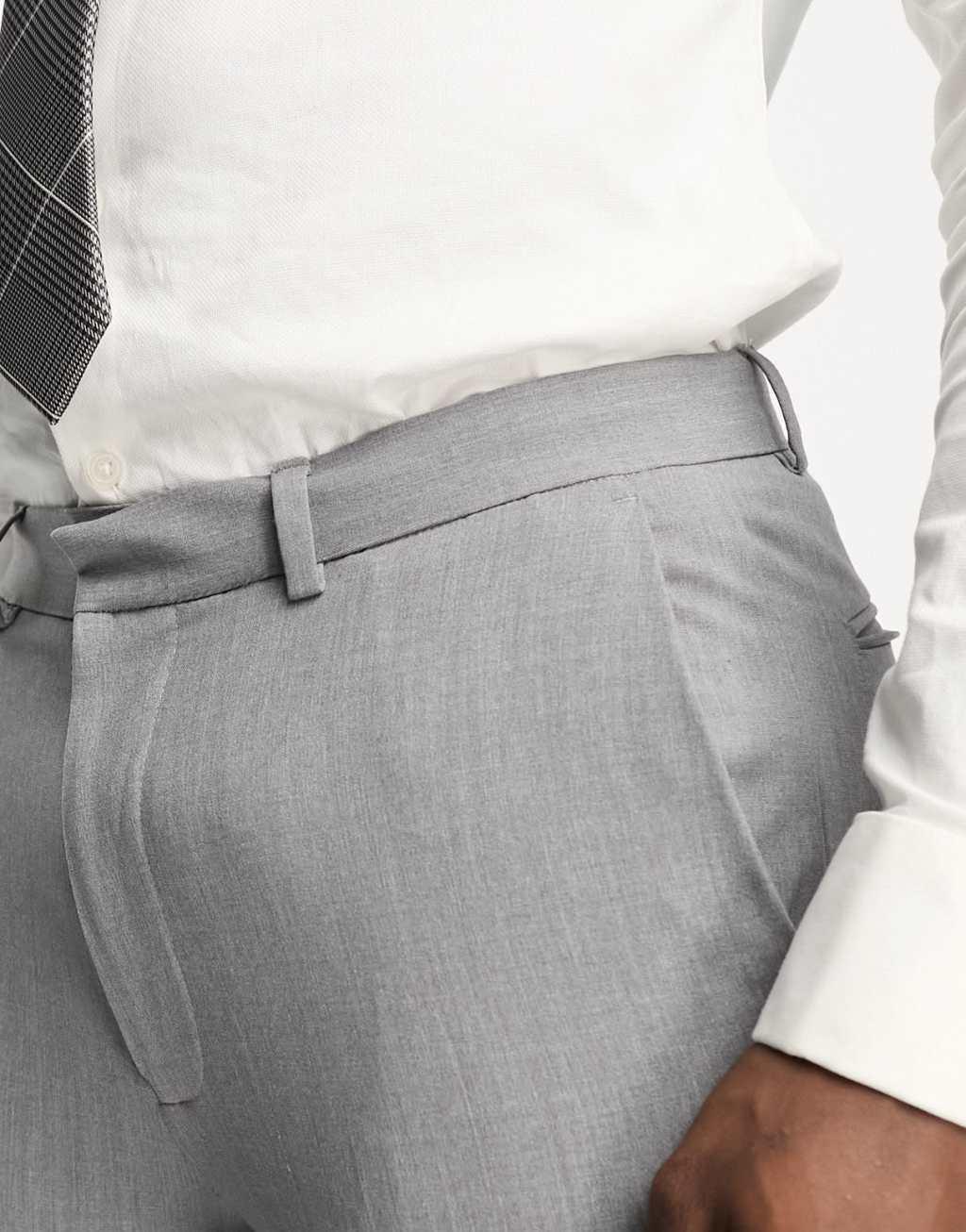 ASOS DESIGN super skinny suit pants in gray Product Image