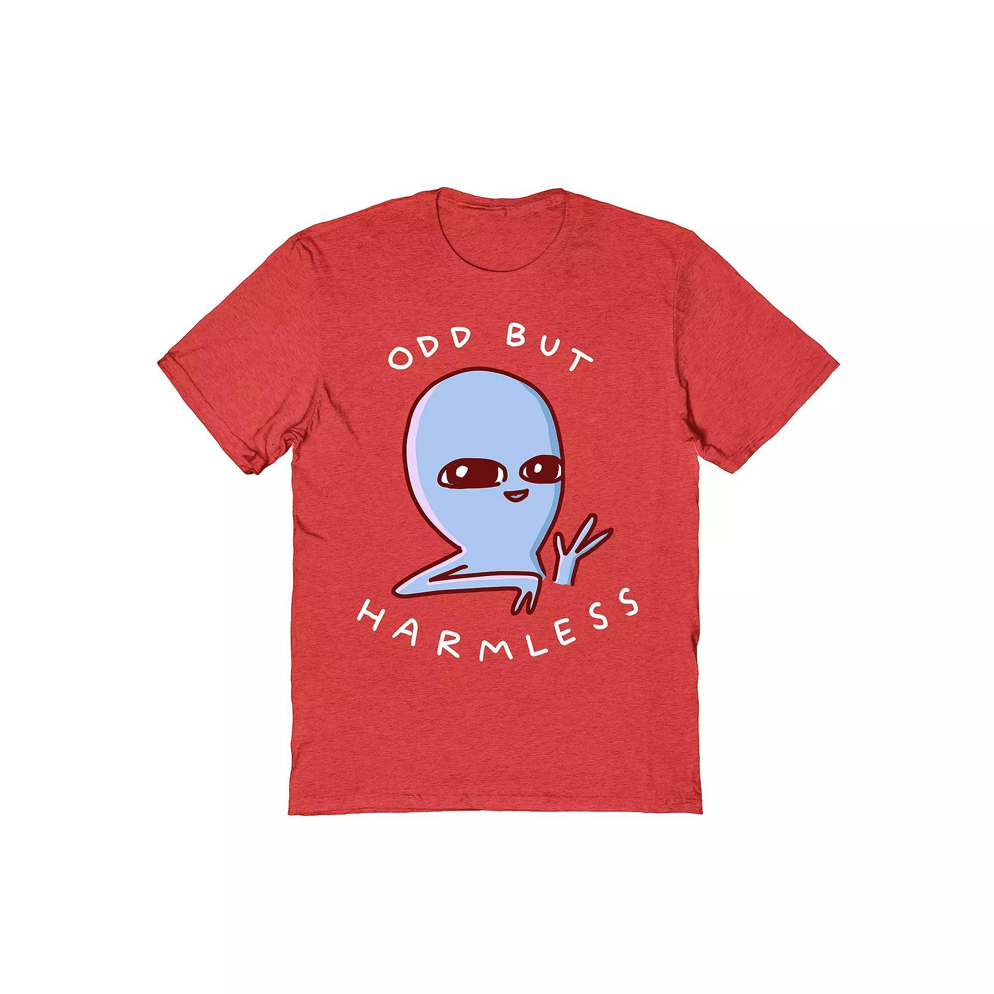 Men's Strange Planet by Nathan Pyle Odd But Harmless Tee, Size: Small, Red Product Image
