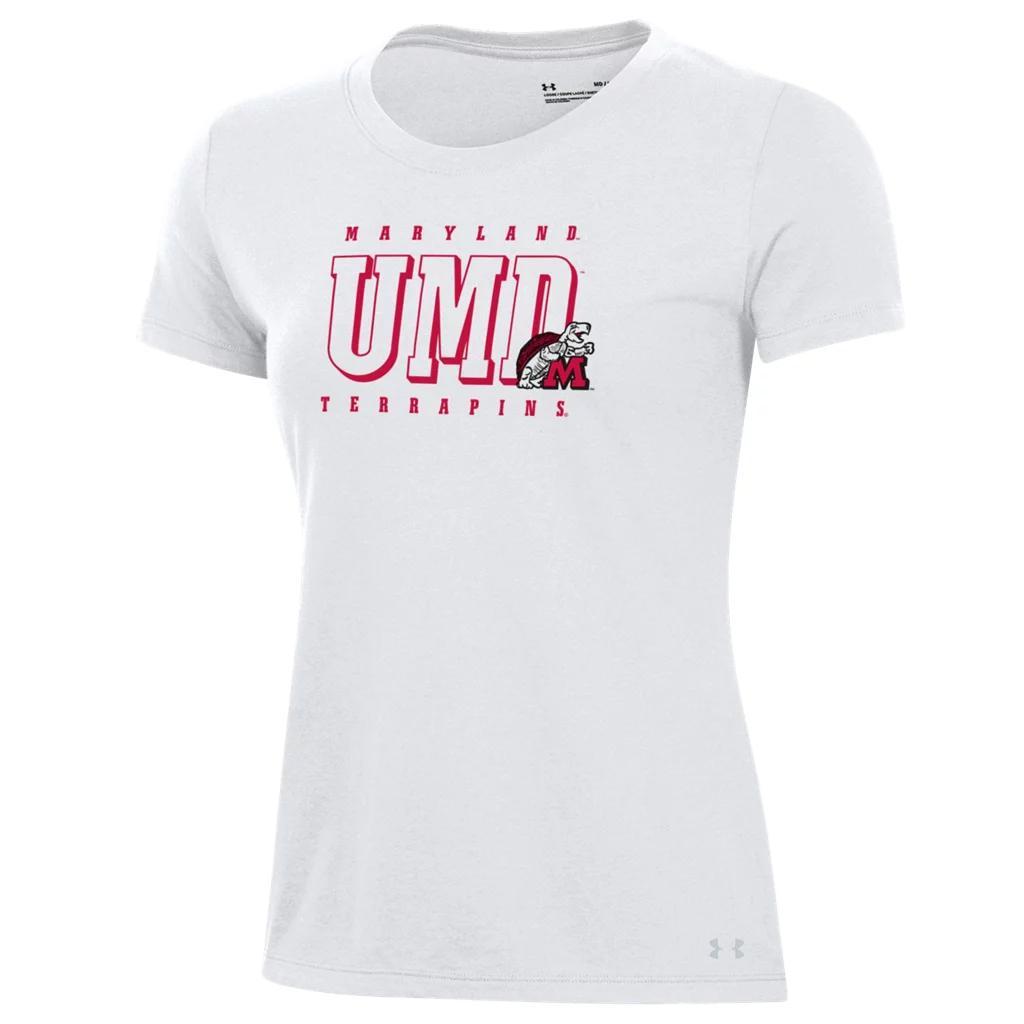 Women's UA Performance Cotton Collegiate T-Shirt Product Image