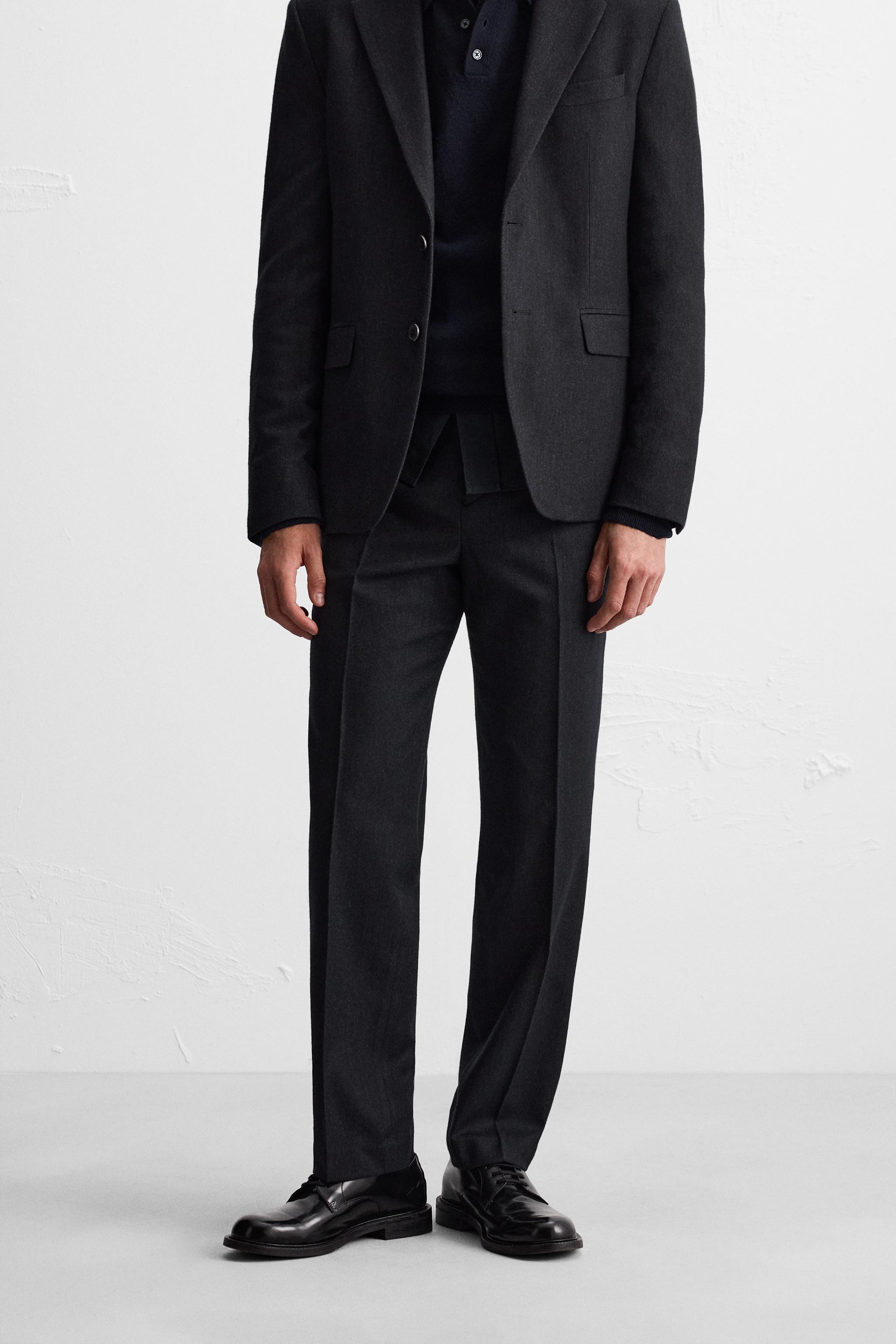 TEXTURED SUIT PANTS Product Image