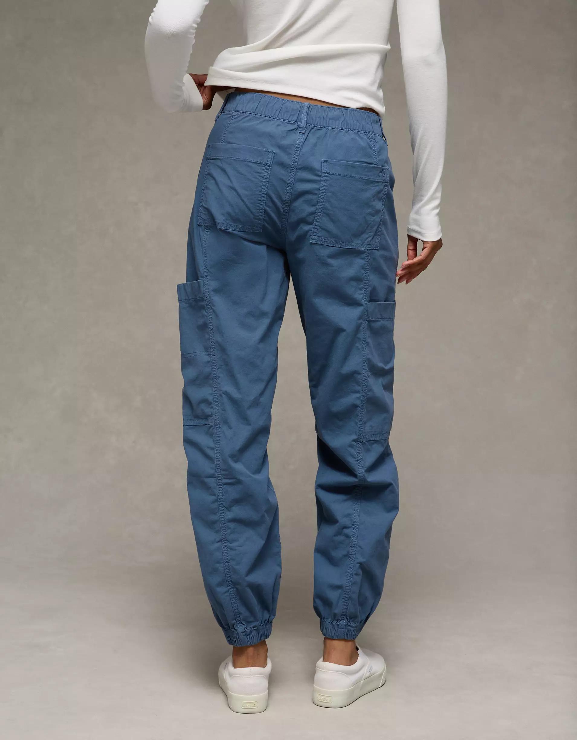 AE Snappy Stretch High-Waisted Baggy Cargo Jogger Product Image