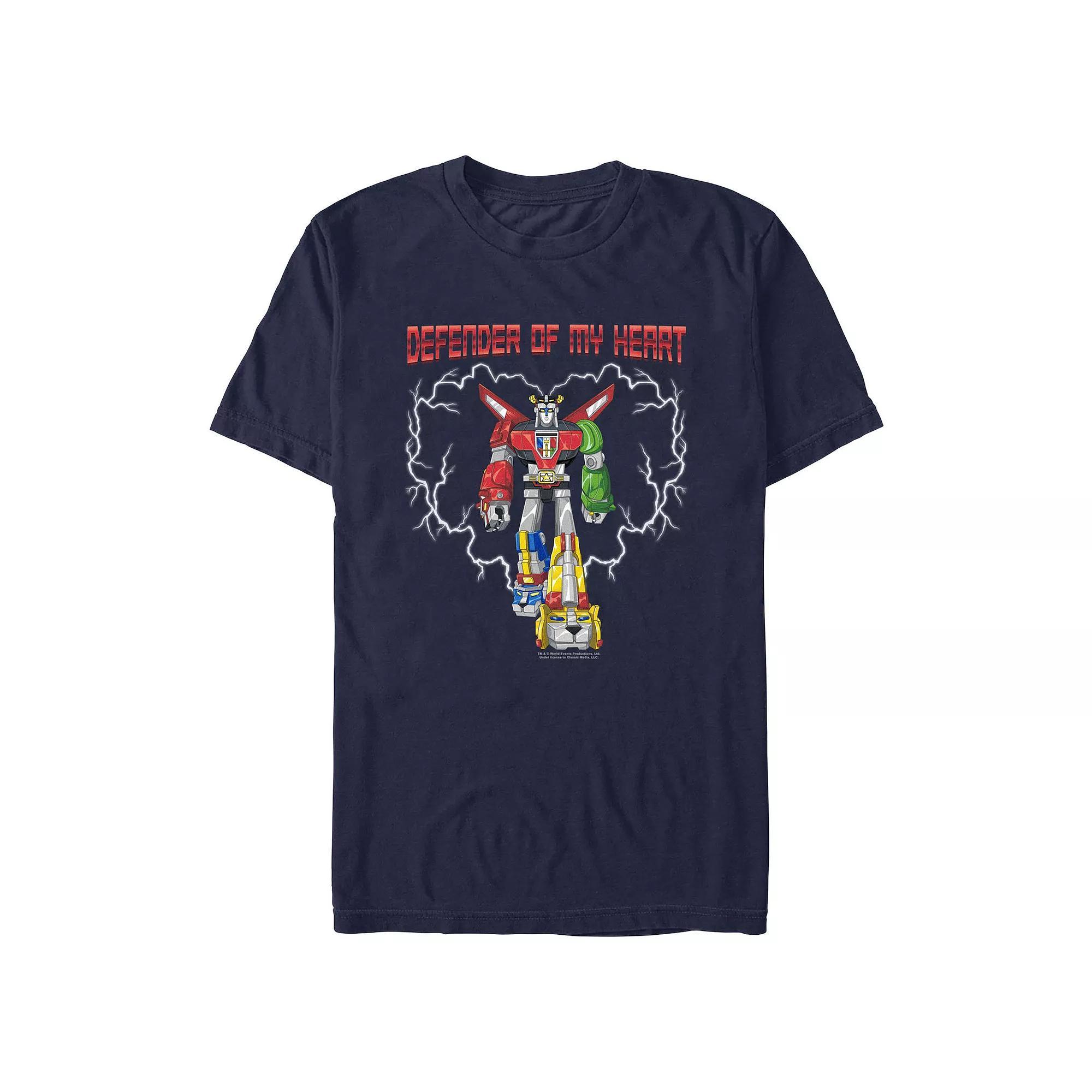 Men's Voltron Defender Of My Heart Graphic Tee, Size: Large, Blue Product Image