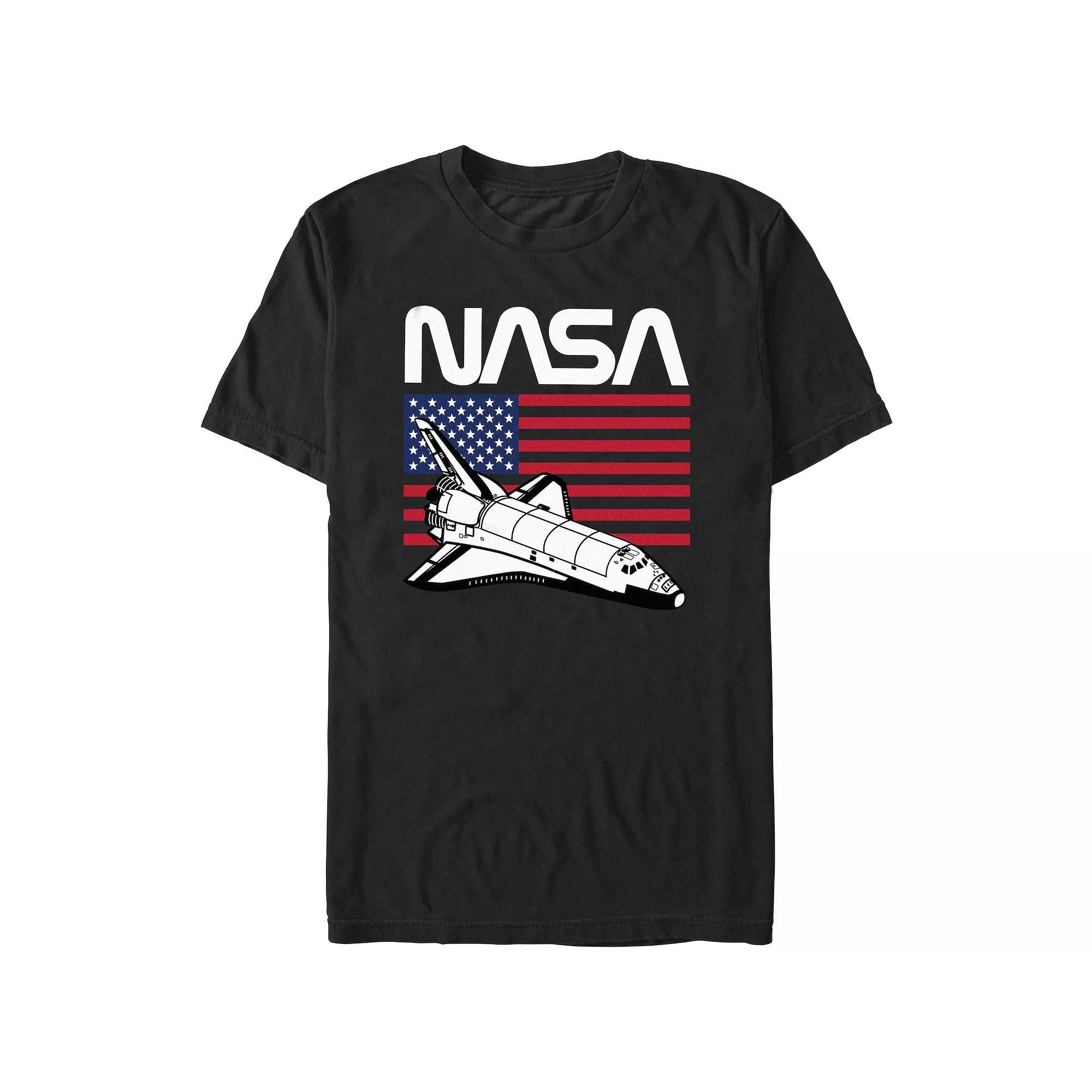 Men's Nasa USA Flag Graphic Tee,  Product Image