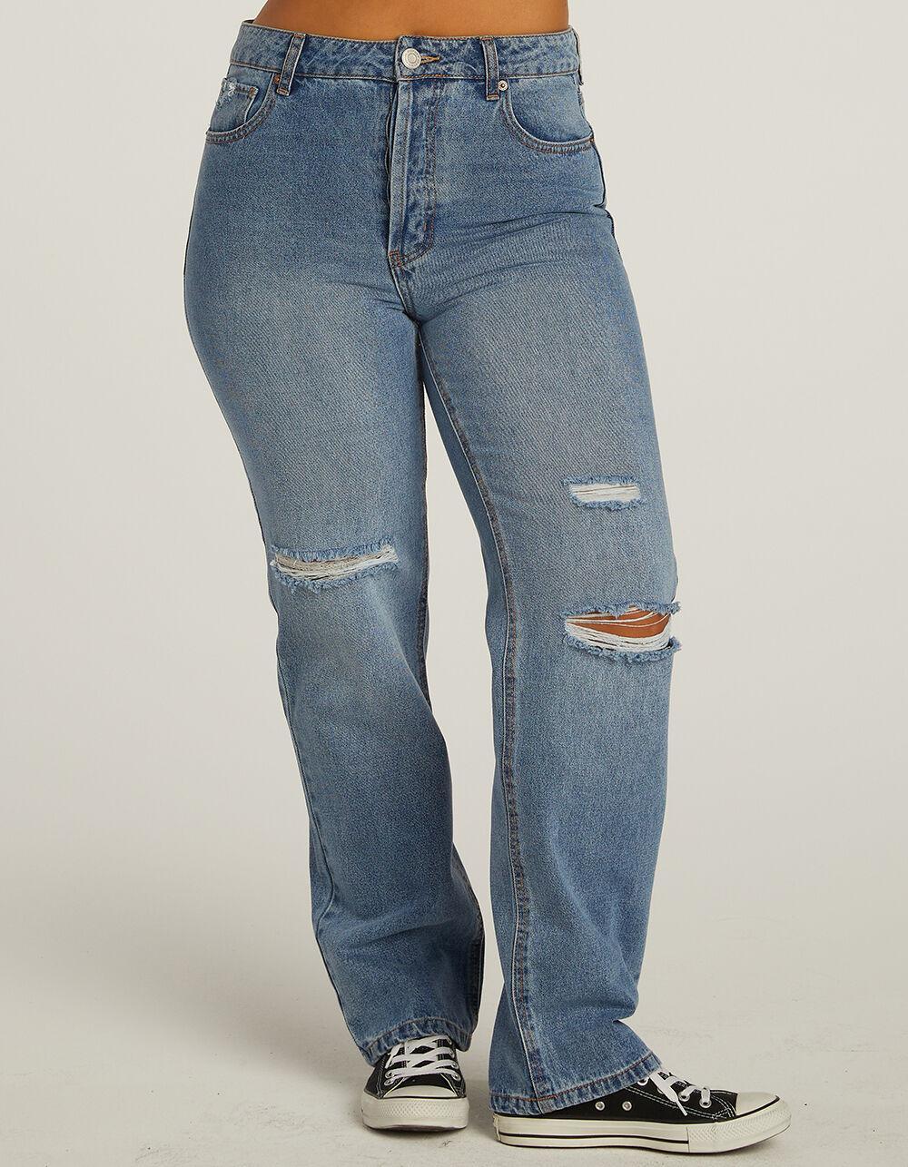 RSQ Womens High Rise Straight Leg Jeans Product Image