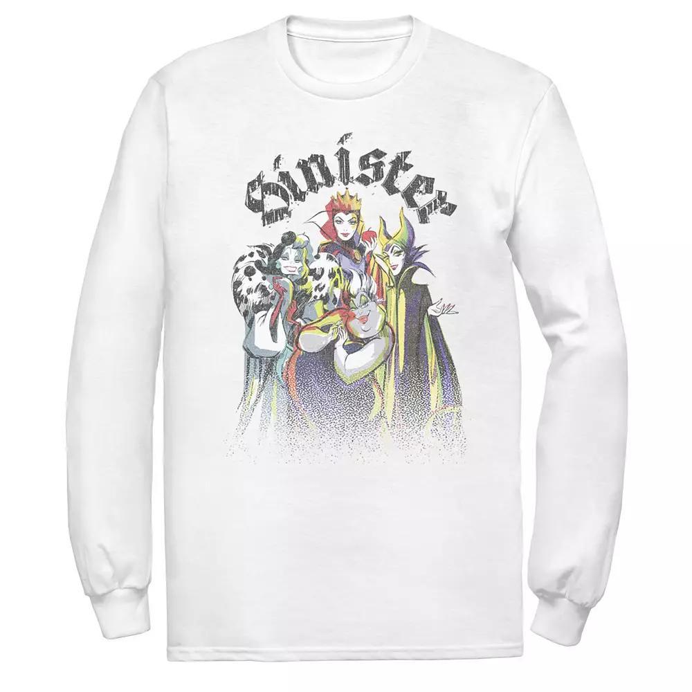 Men's Disney Villains Sinister Group Long Sleeve Tee,  Product Image