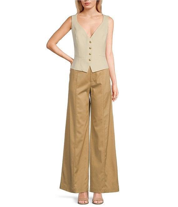 Guess Ambre Twill Coordinating Wide Leg Pants Product Image