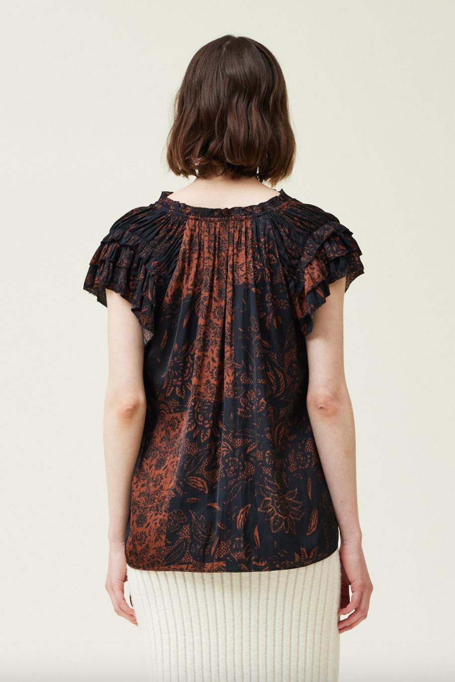 Patchwork Blouse Product Image