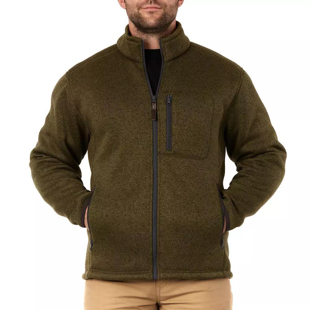 Men's Smith's Workwear Sherpa-Lined Sweater Fleece Jacket,  Product Image