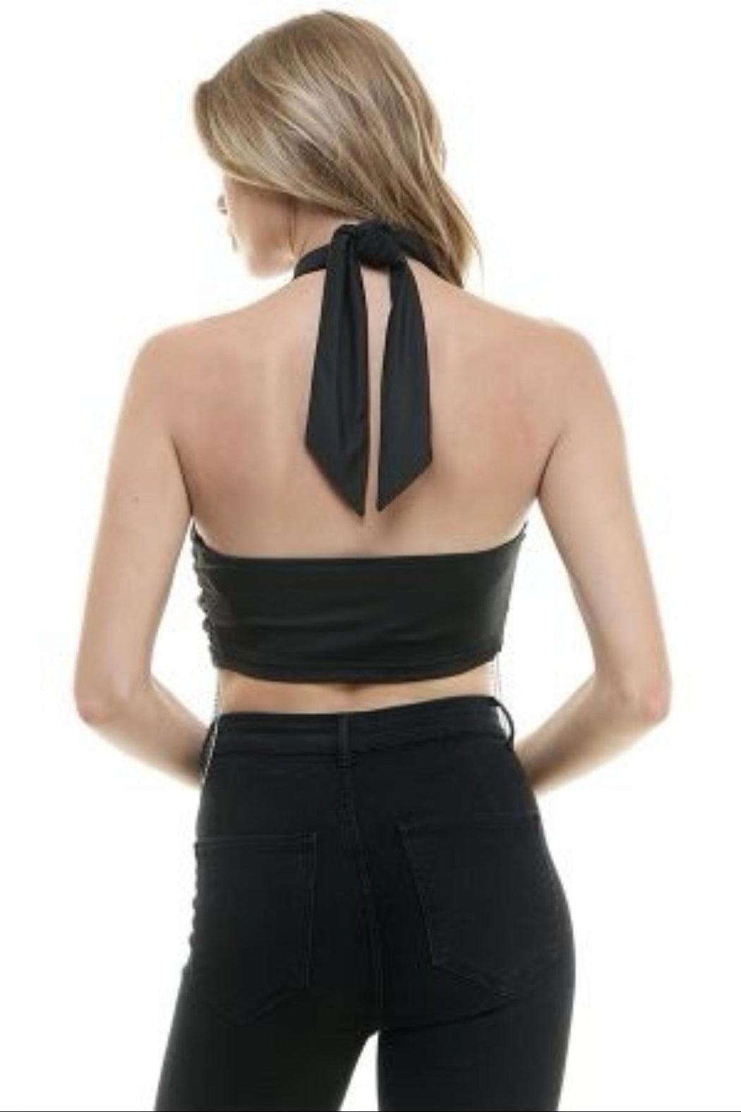 Crossover Halter Top Product Image