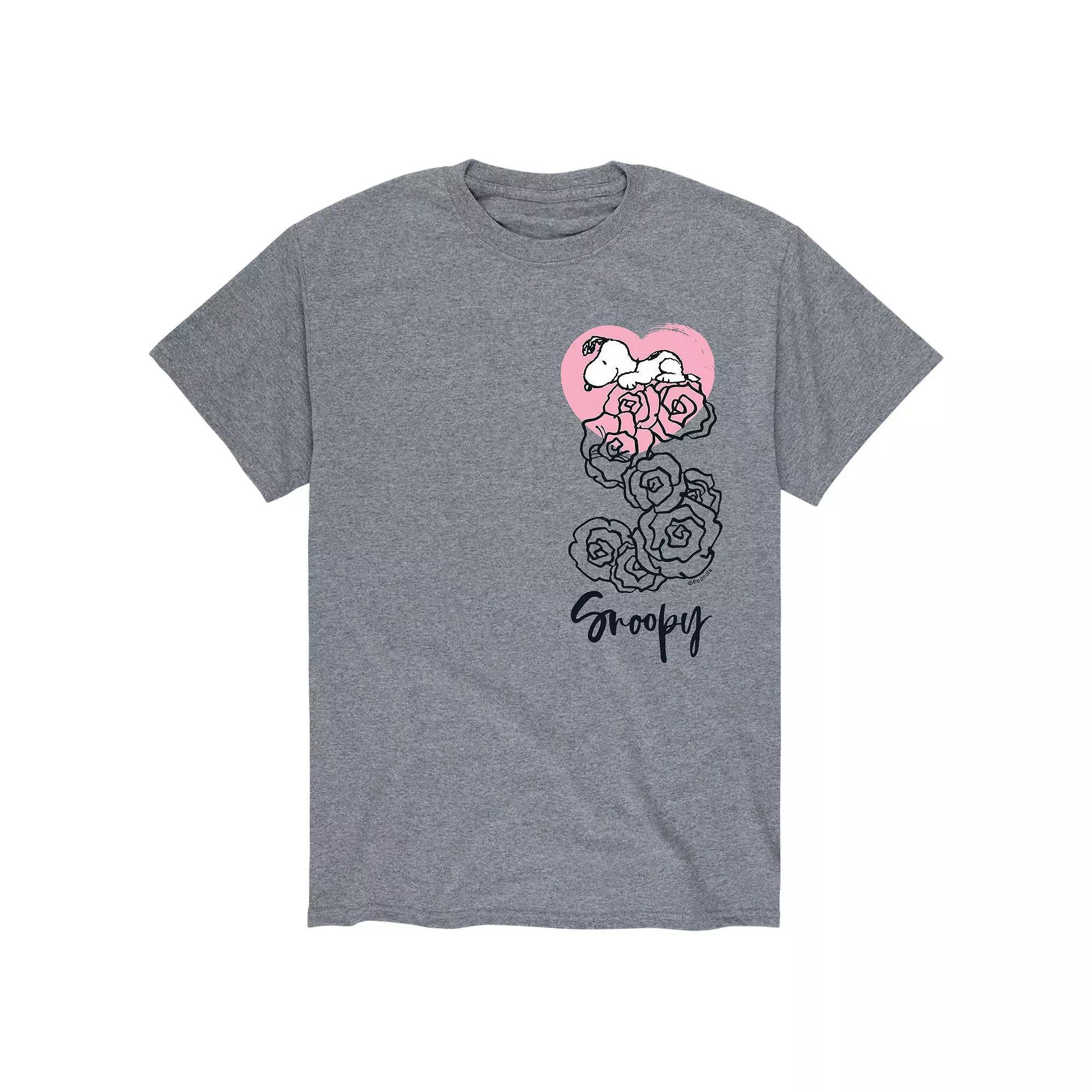 Men's Peanuts Valentine Roses Tee,  Product Image