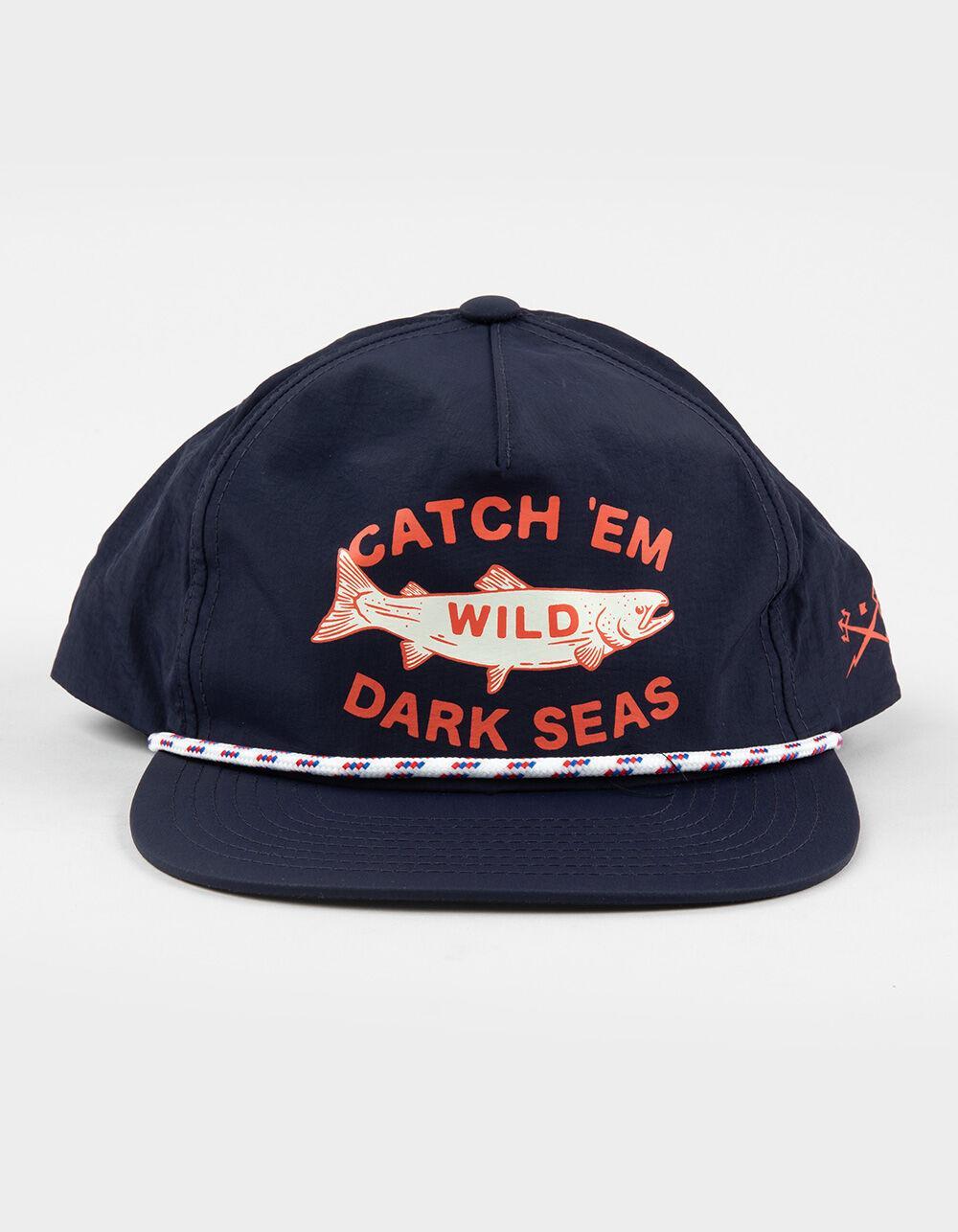 DARK SEAS Hargus 5 Panel Snapback Hat - NAVY Product Image