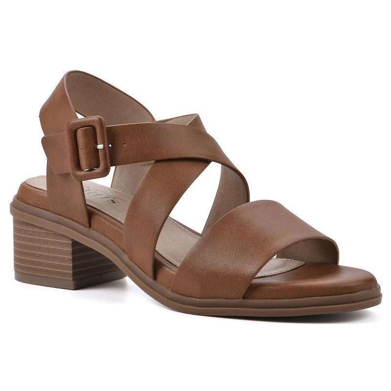 Cliffs by White Mountain Cordovan Women's Heeled Sandals, Size: 8.5, Whiskey Burnished Product Image