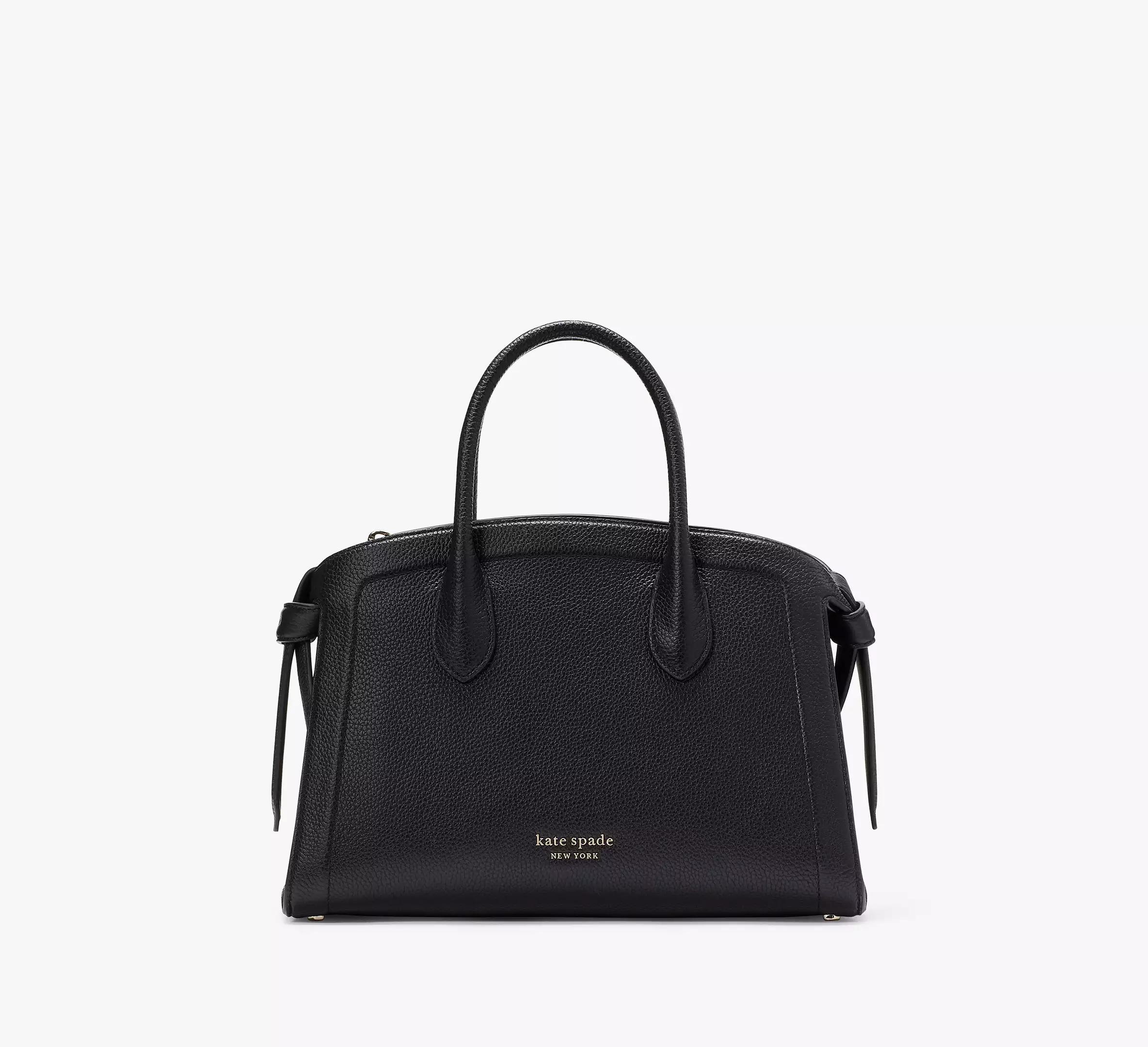 kate spade new york Knott Pebbled Leather Medium Zip Top Satchel Bag Product Image