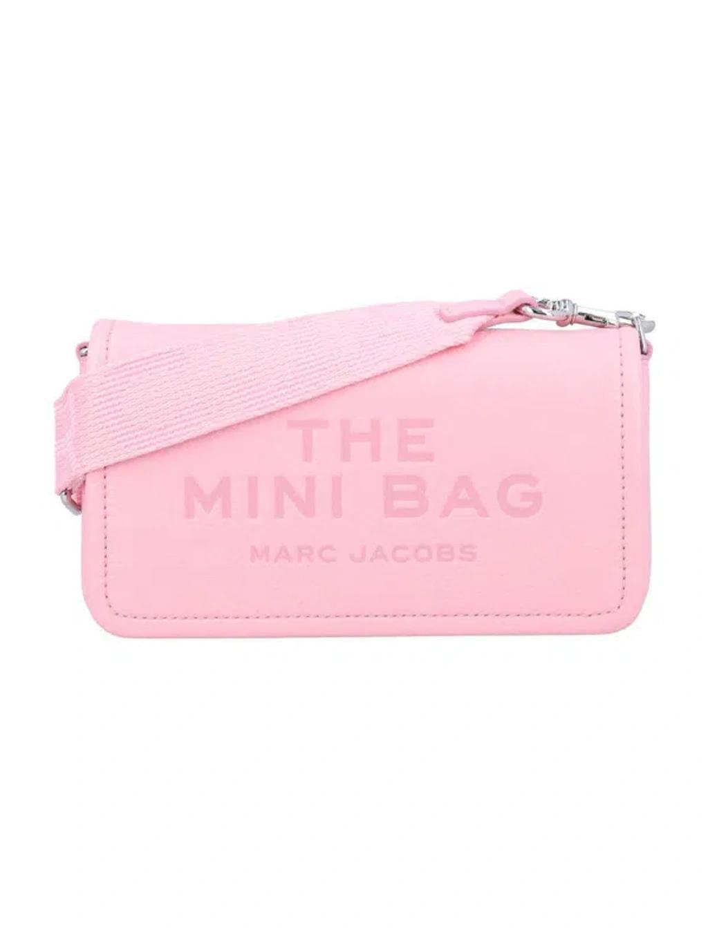 MARC JACOBS The Leather Mini Bag In Pink Product Image