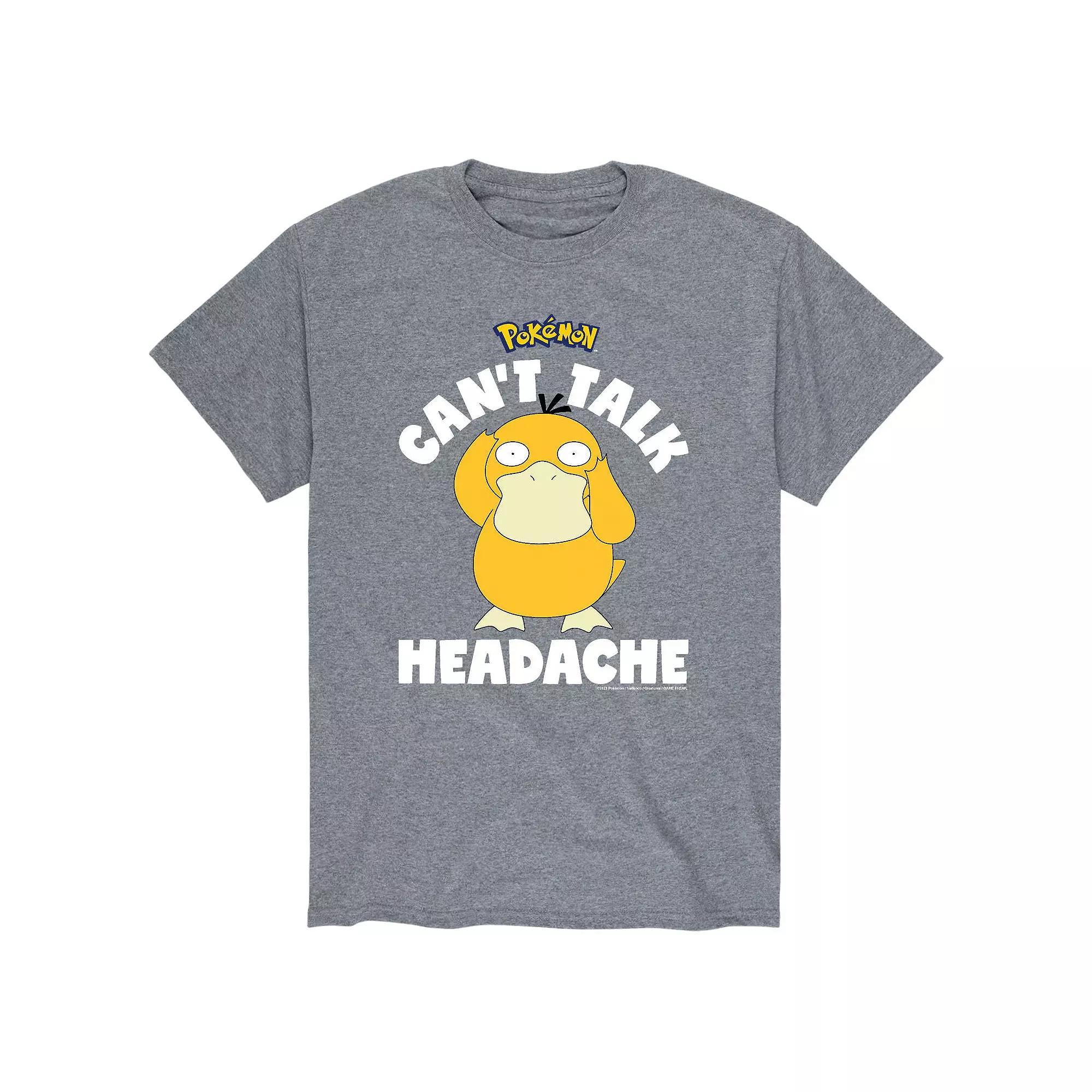 Men's Pokemon Psyduck Headache Tee, Size: Large, Gray Product Image