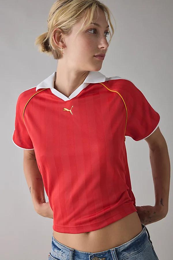 Puma T7 Cropped Football Jersey Tee Womens at Urban Outfitters Product Image