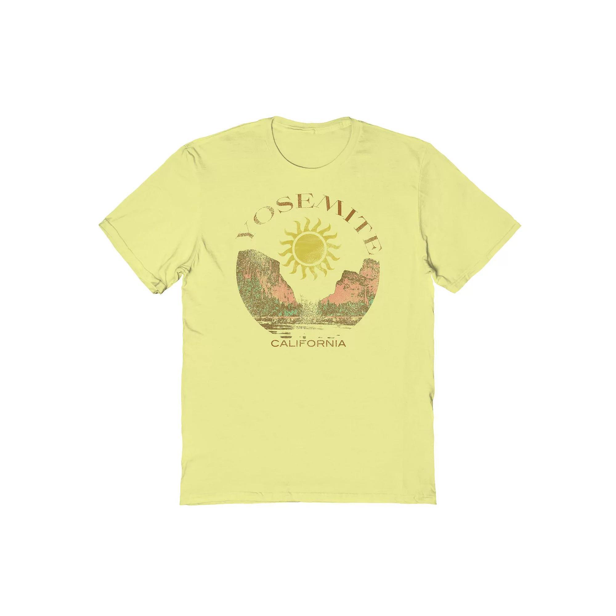 Men's COLAB89 by Threadless Yosemite Sun Graphic Tee, Size: Medium, Cornsilk Product Image