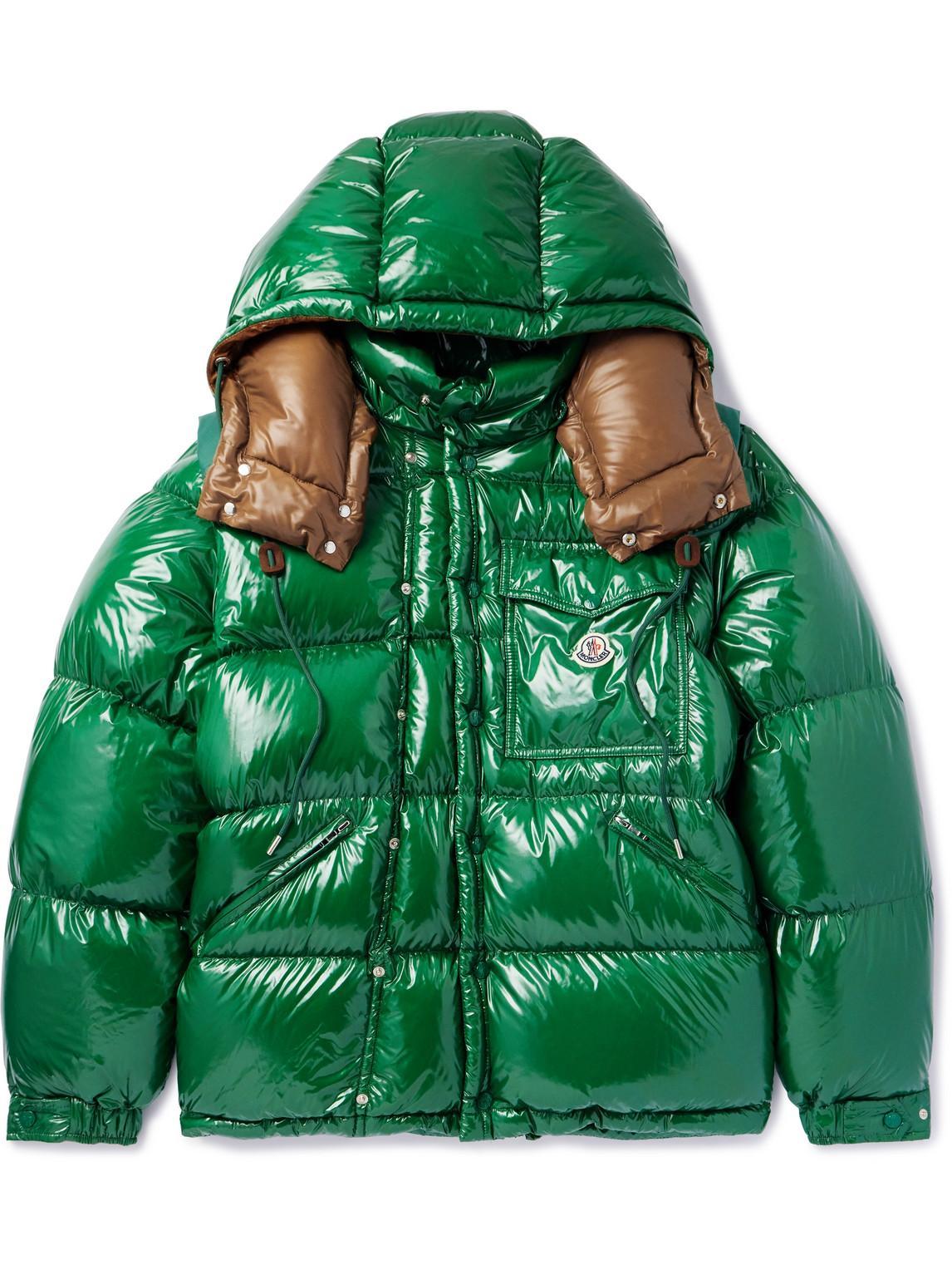 MONCLER Karakorum Brand-embroidered Padded Regular-fit Shell-down Jacket In Olive Product Image