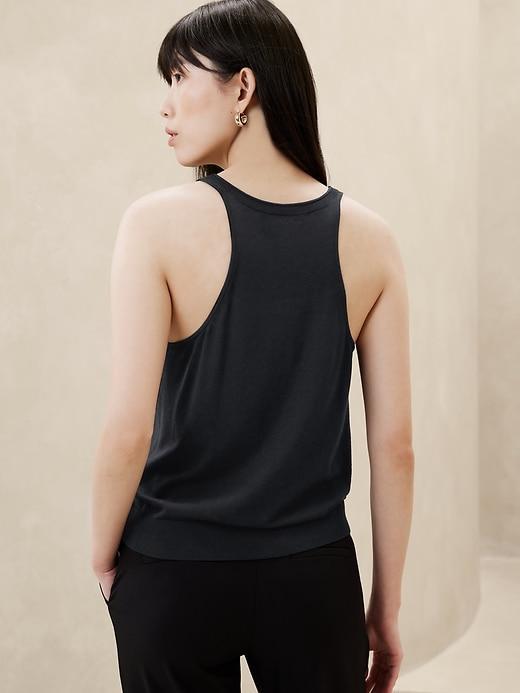 Refined Scoop-Neck Sweater Tank Product Image