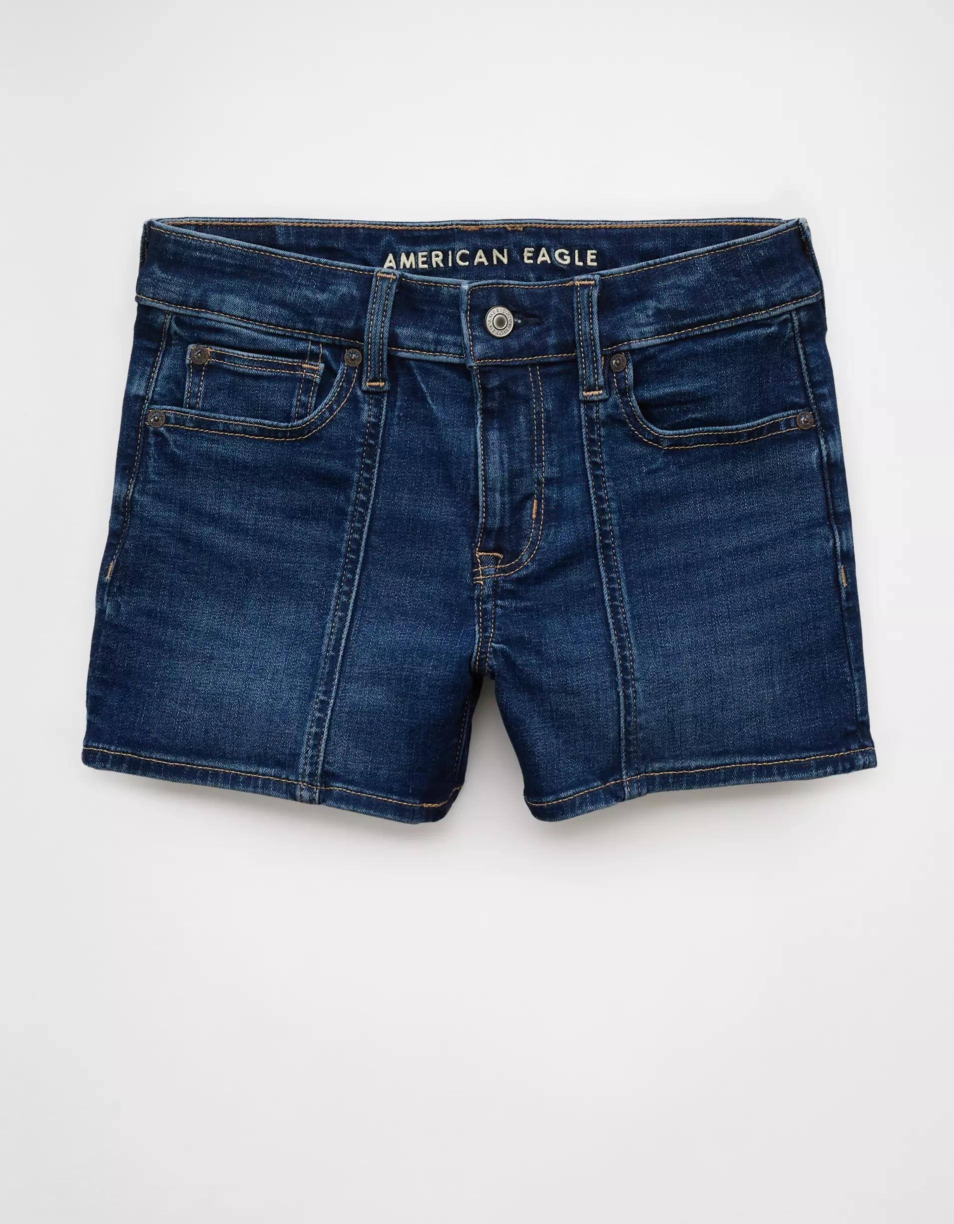 AE Next Level Low-Rise Denim Midi Short Product Image