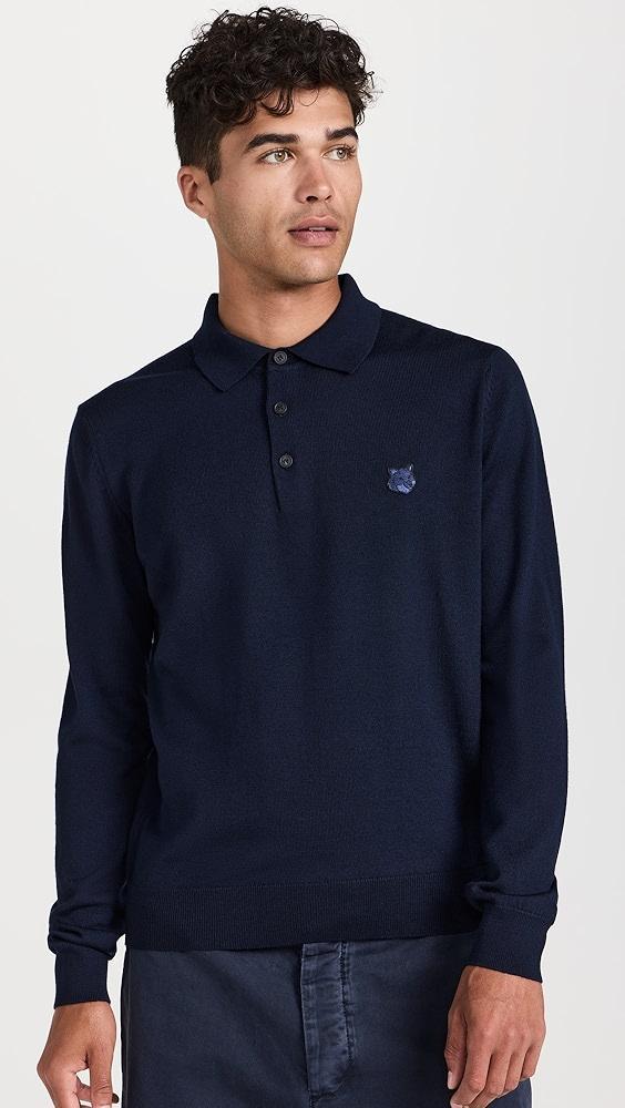 Maison Kitsuné Bold Fox Head Polo Sweater | Shopbop Product Image