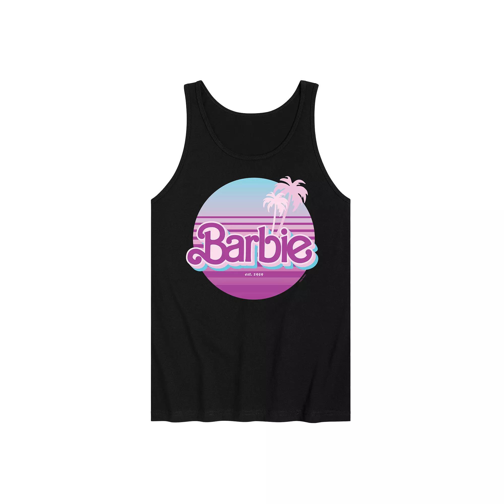 Men's Barbie Dream Summer Retro Sunset Tank Top,  Product Image
