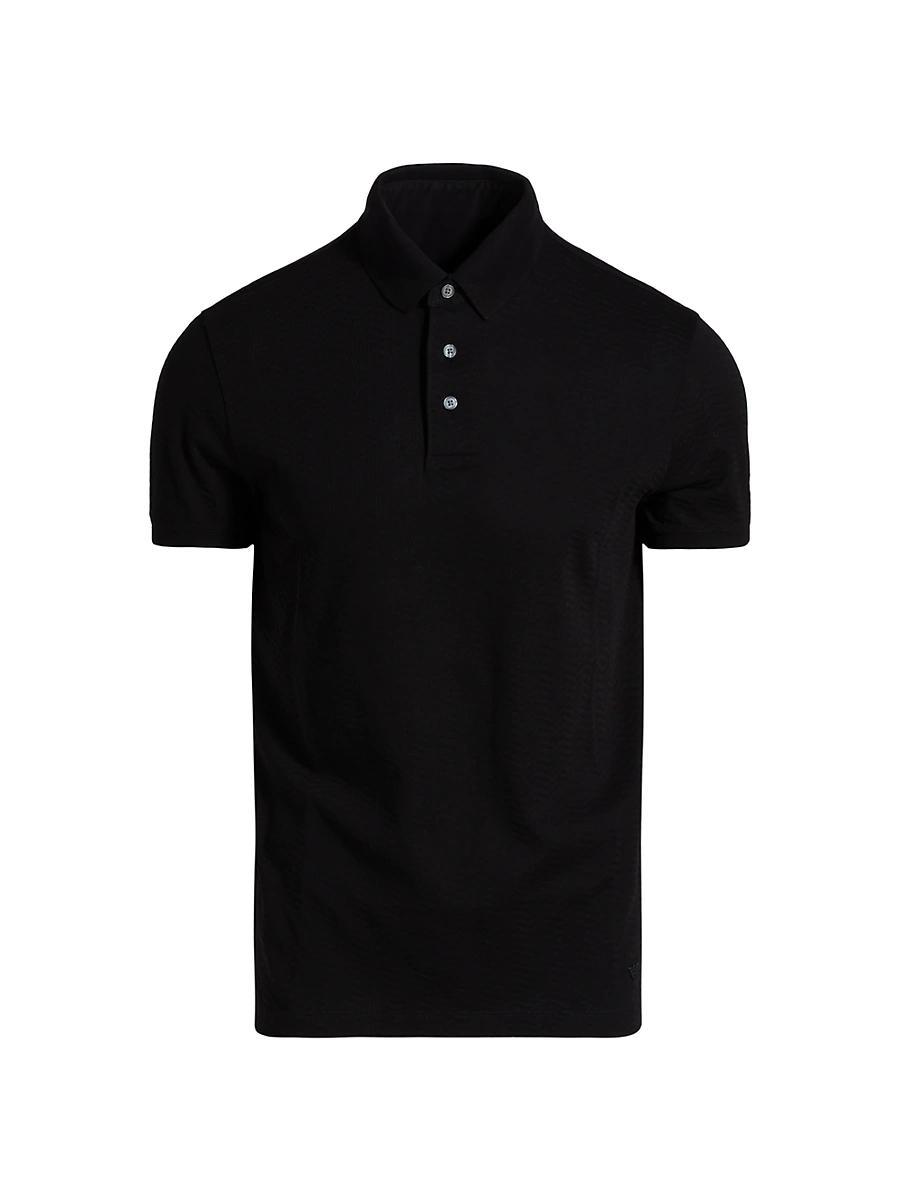 Mens Chevron Cotton Jersey Polo Shirt Product Image