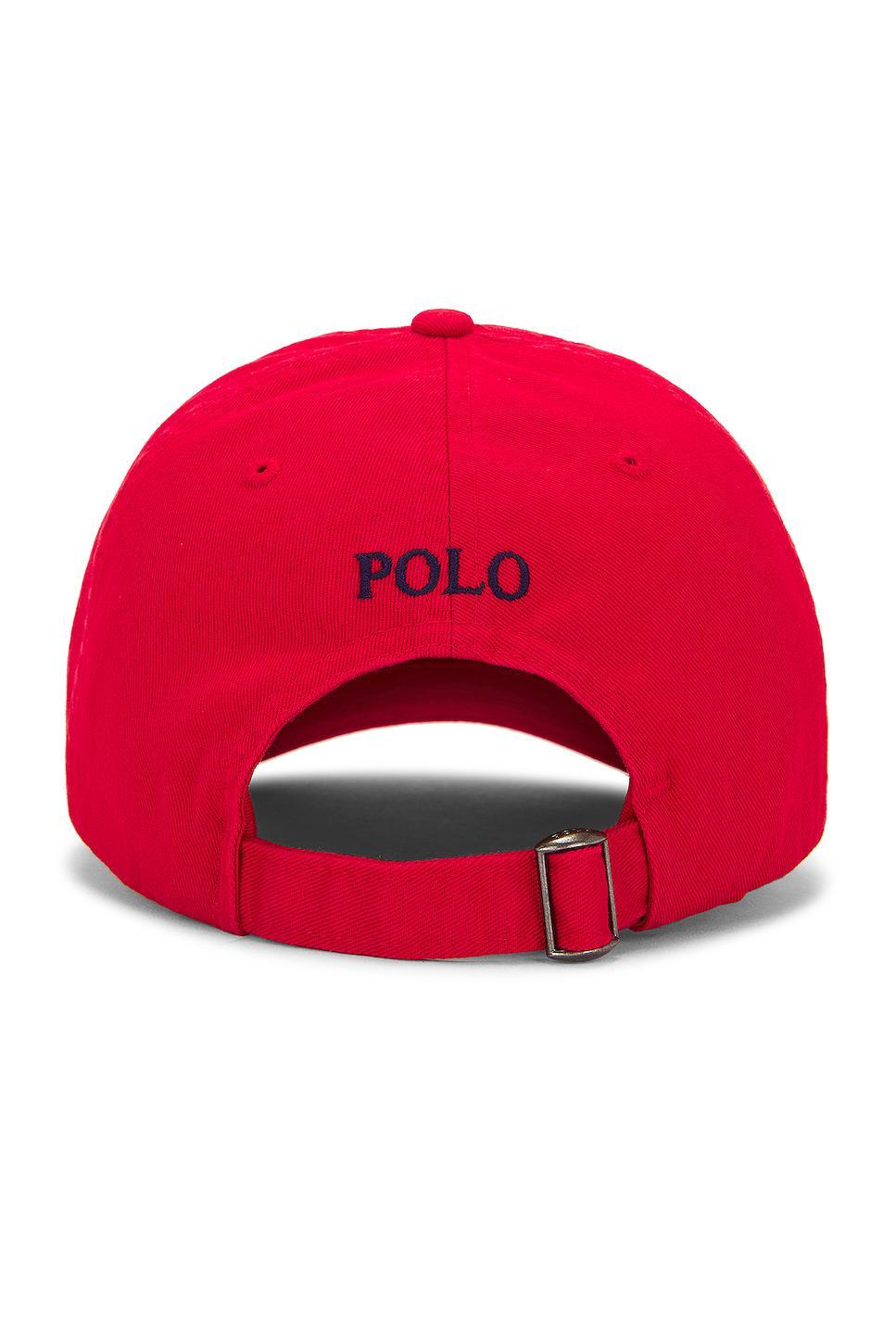 Chino Cap in Black & Red Polo Ralph Lauren Product Image