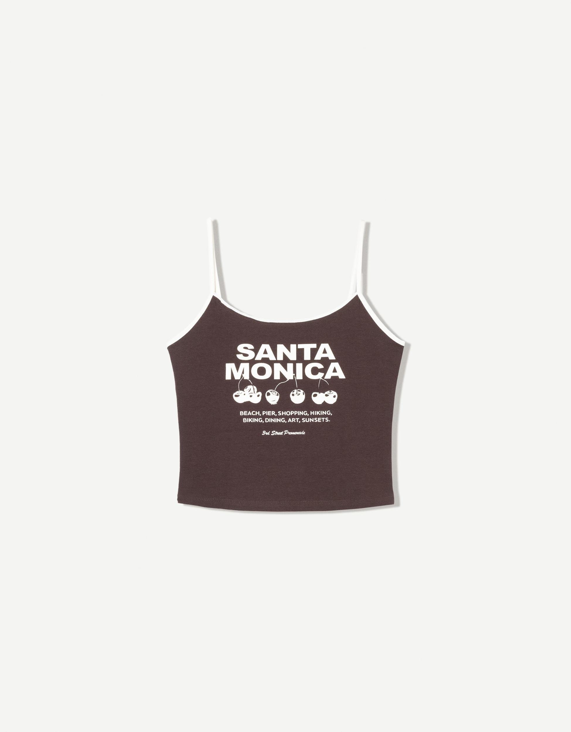 Printed top with straps Product Image