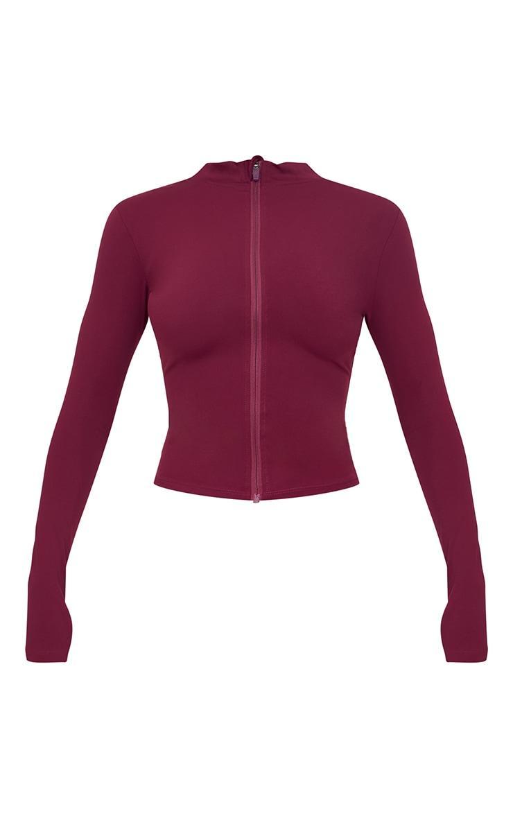 Deep Burgundy Sculpt Jacket Product Image