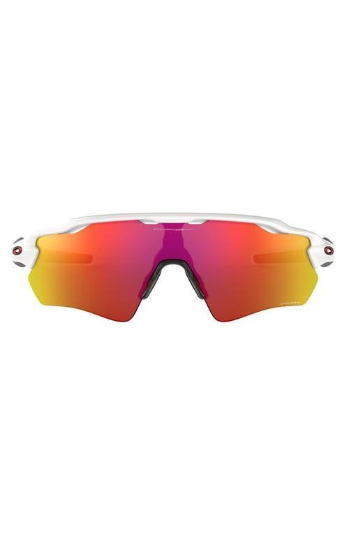 Oakley Mens OO9208 Radar Ev Path 38mm Rectangle Sunglasses - Polished White/Prizm Road Product Image