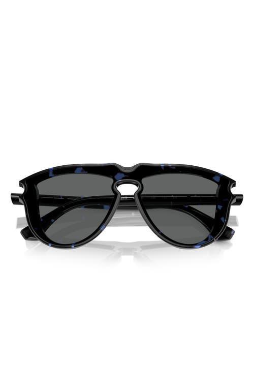 BURBERRY 36mm Pilot Sunglasses In Blue Havana Product Image