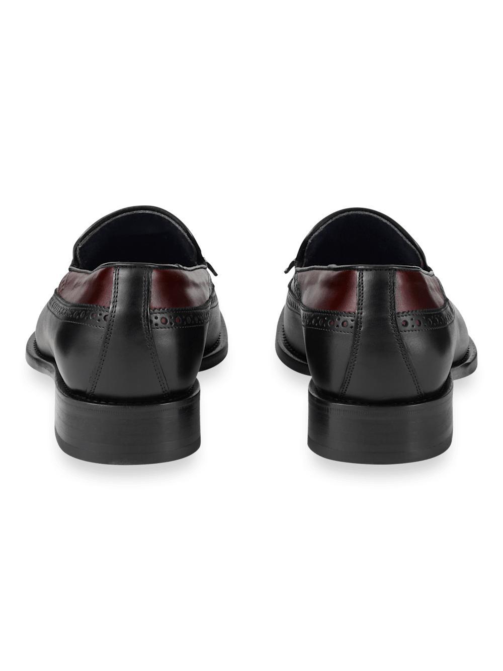 Maxwell Tassel Loafer - Black/burgundy Product Image