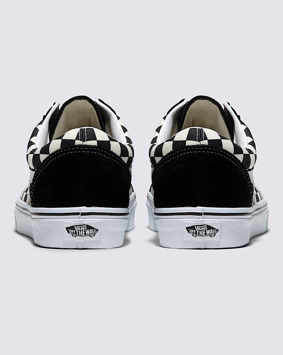 Old Skool Checkerboard Shoe in Black / White| Vans US Product Image