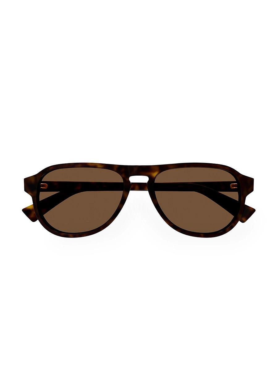 Mens Keyhole-Bridge Acetate Oval Sunglasses Product Image