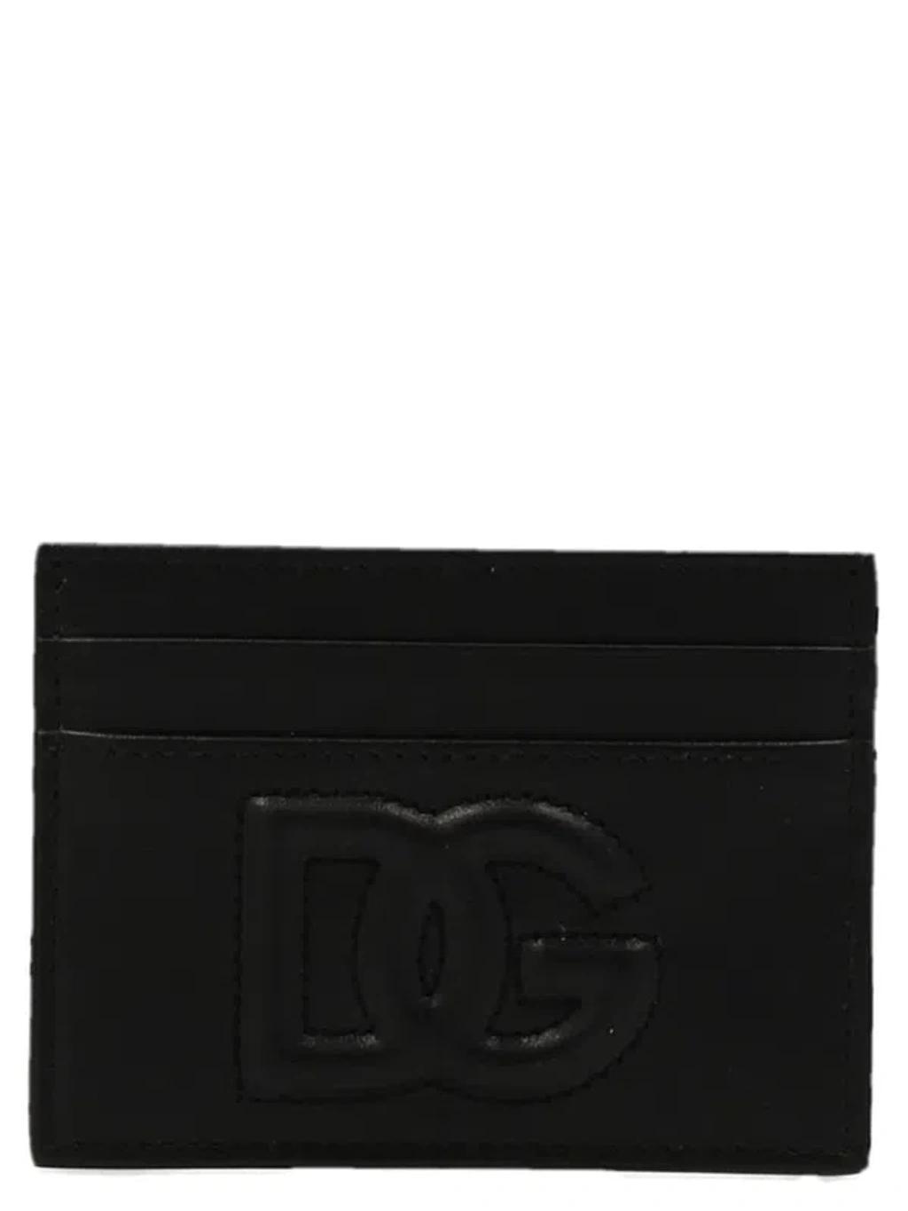 DOLCE & GABBANA Logo Card Holder In Black Product Image