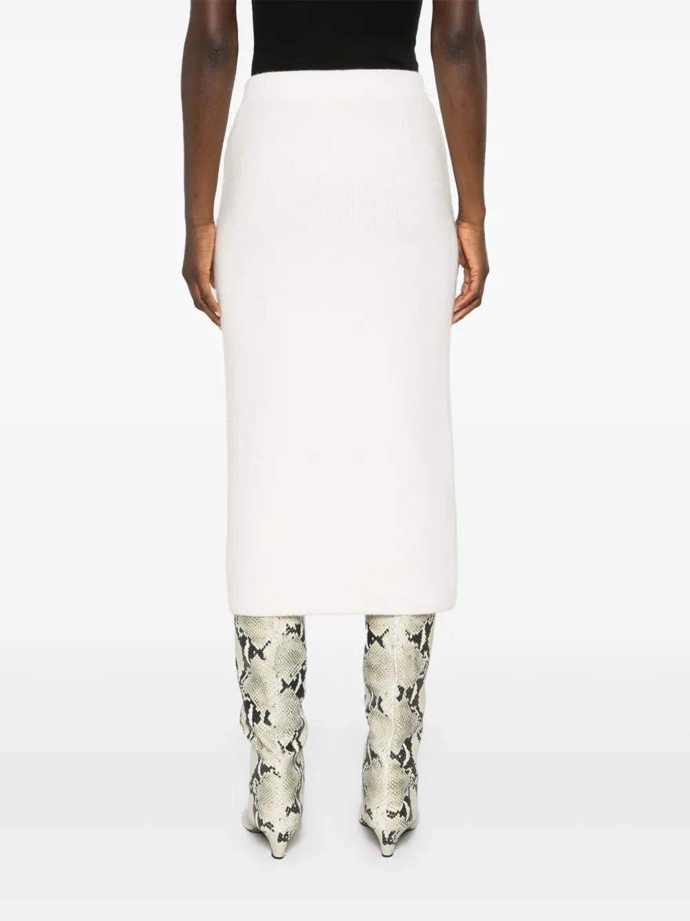 FABIANA FILIPPI Second Skin Pencil Skirt In White Product Image