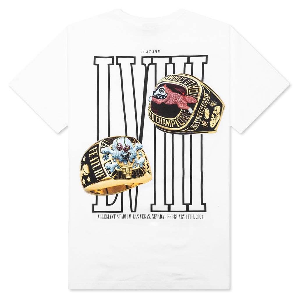 Feature x Icecream Rings Short Sleeve Tee - White Male Product Image