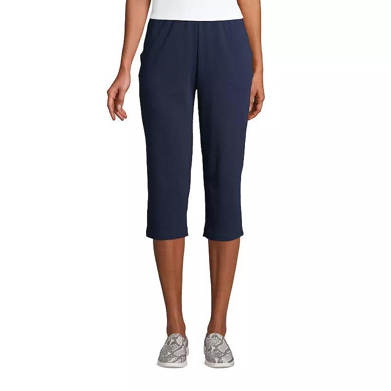 Womens Lands End Sport High Waist Pull-On Capri Pants Product Image